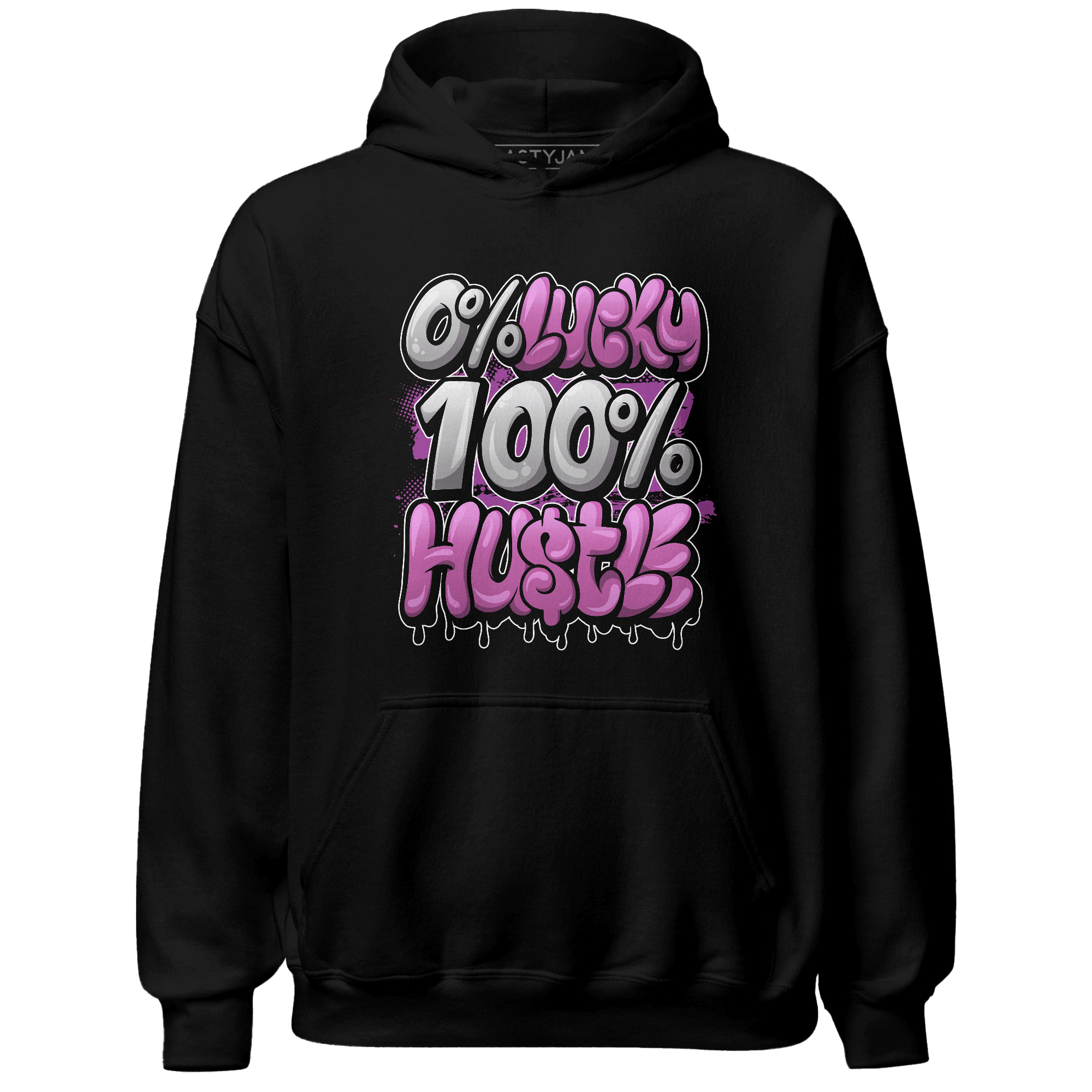 GS Hyper Violet 4s Hoodie Match Lucky Hustle - NastyJamz