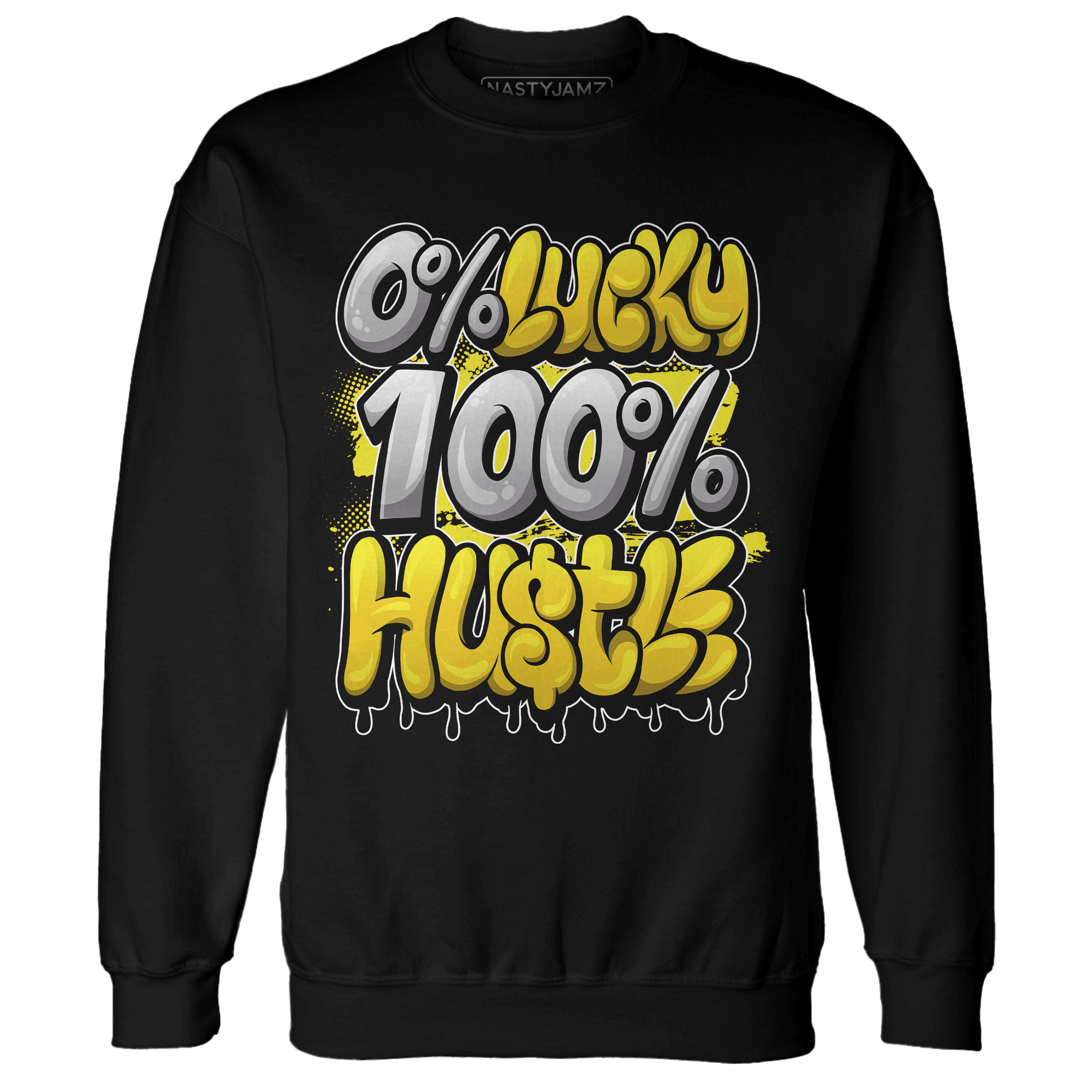 Vivid Sulfur 4s Sweatshirt Match Lucky Hustle - NastyJamz
