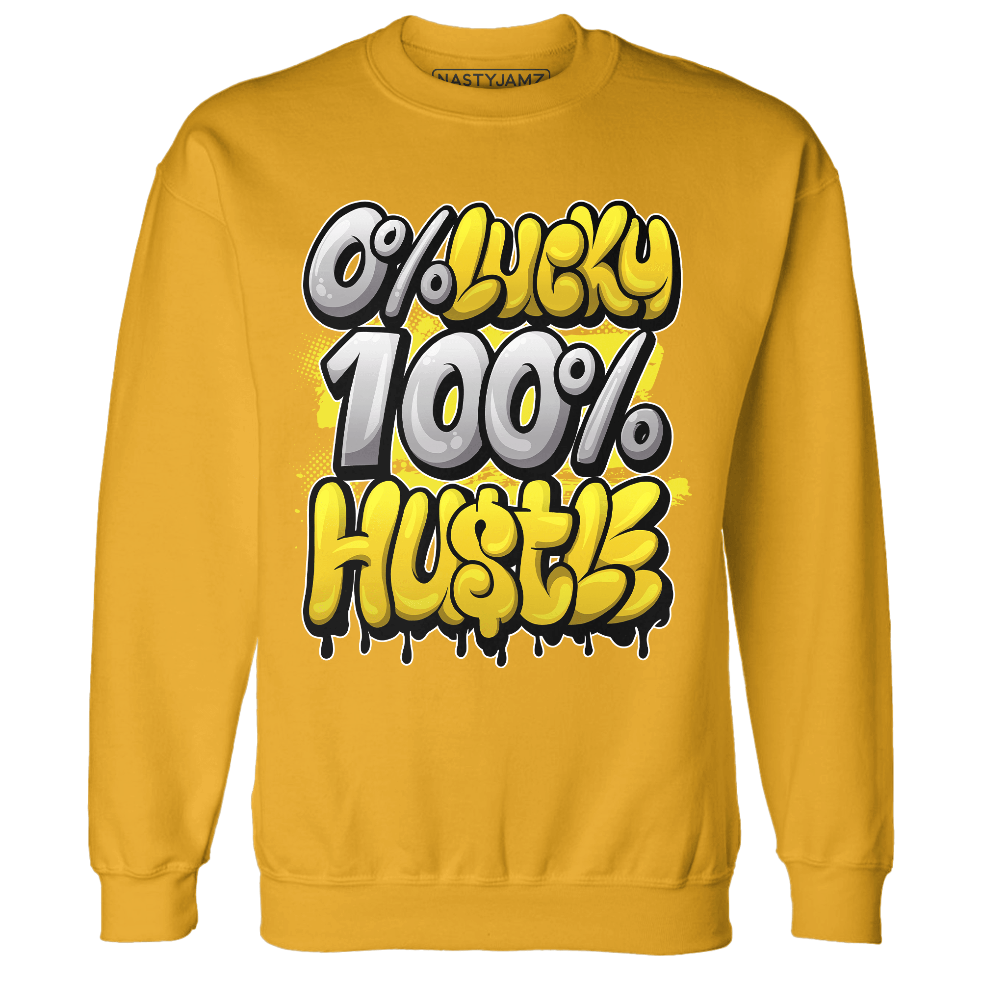 Vivid Sulfur 4s Sweatshirt Match Lucky Hustle - NastyJamz