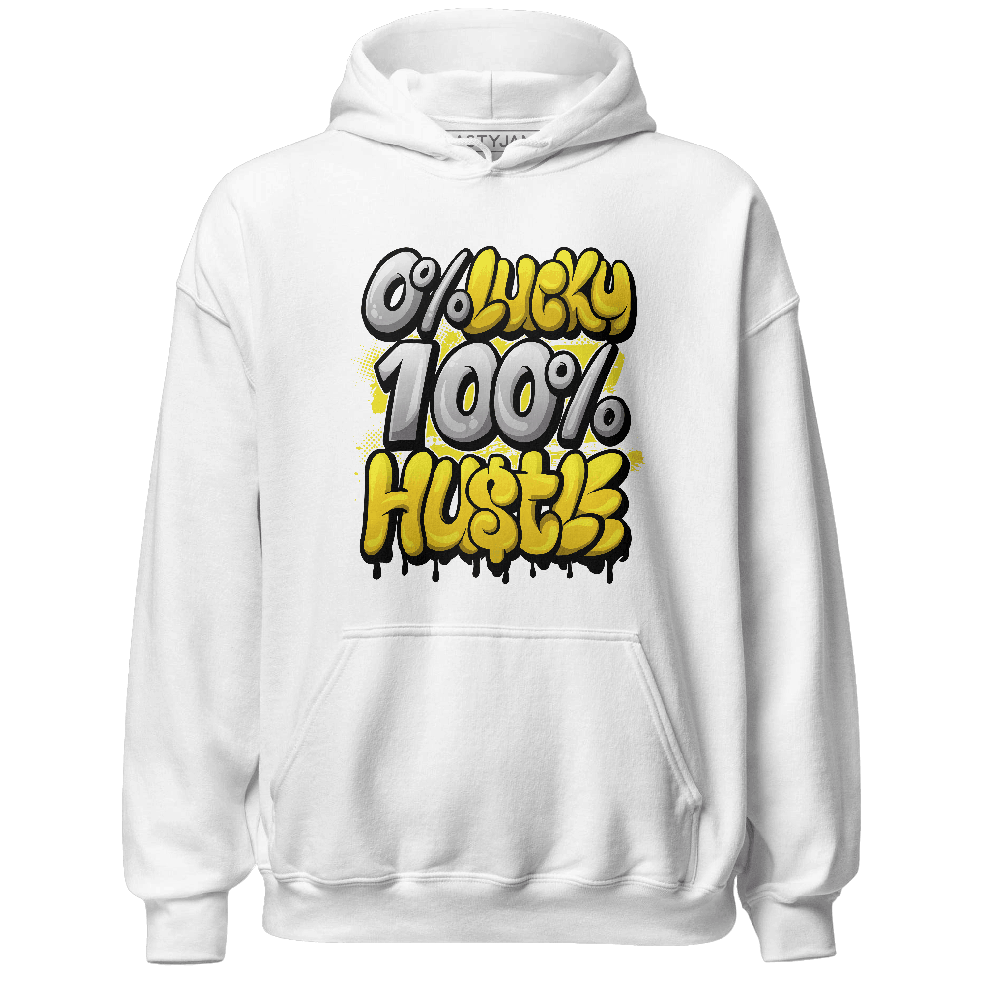 Vivid Sulfur 4s Hoodie Match Lucky Hustle - NastyJamz