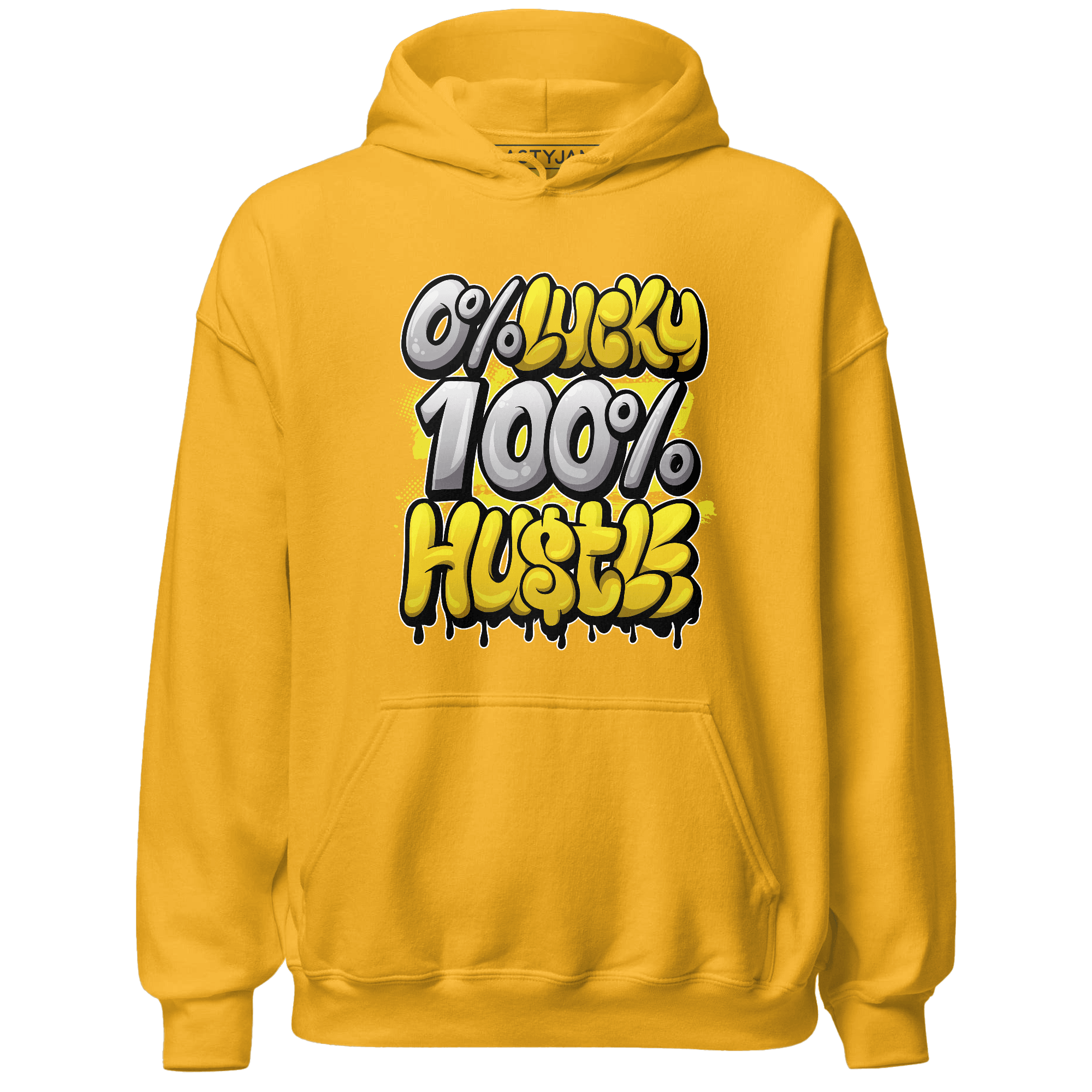 Vivid Sulfur 4s Hoodie Match Lucky Hustle - NastyJamz