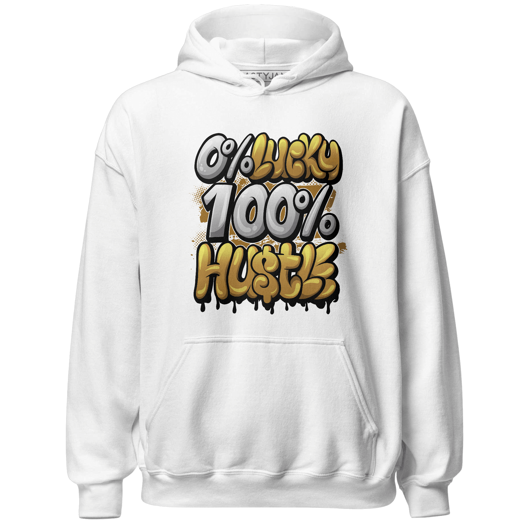 Wheat 13s Hoodie Match Lucky Hustle - NastyJamz