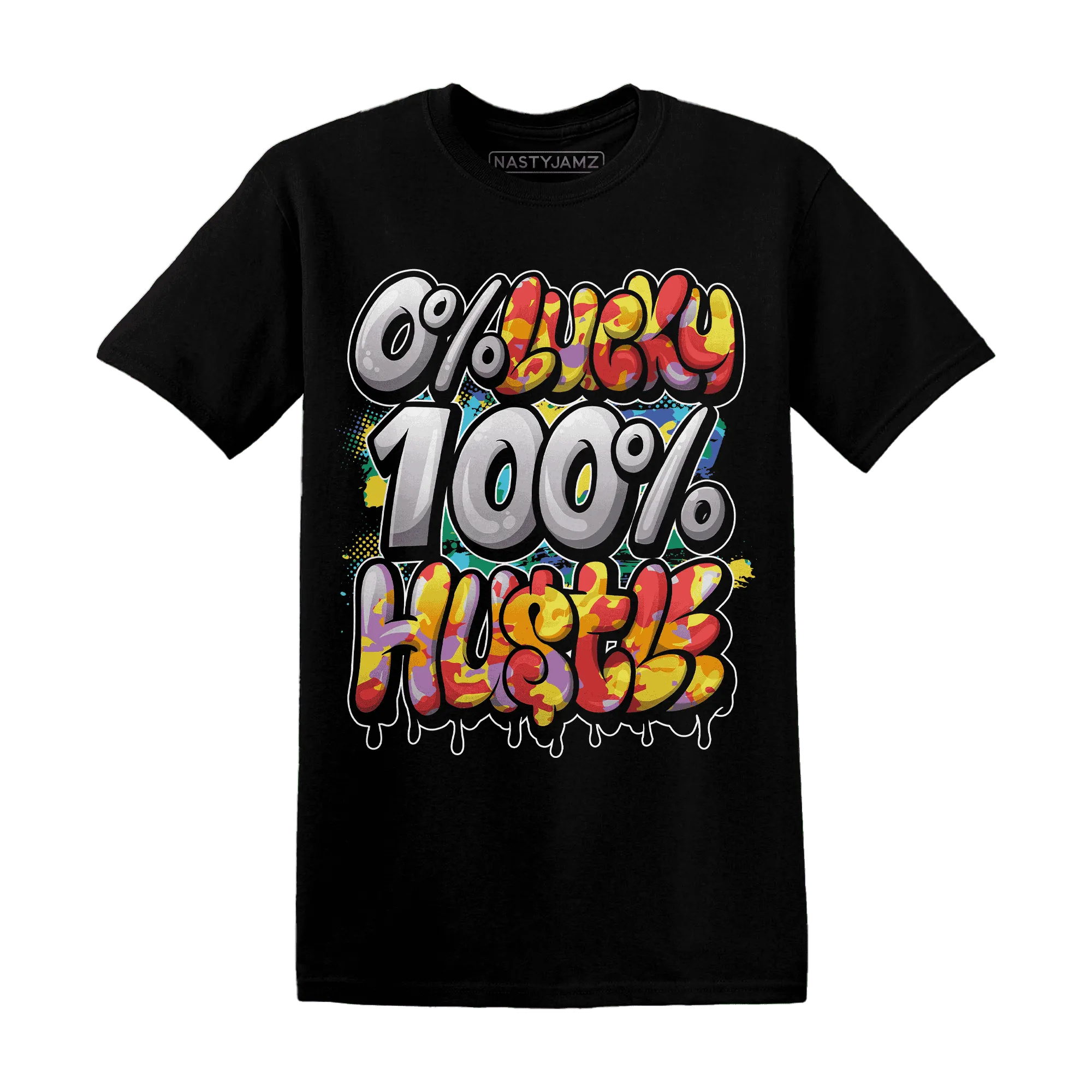 Mid-GS-Six-Championships-1s-T-Shirt-Match-Lucky-Hustle