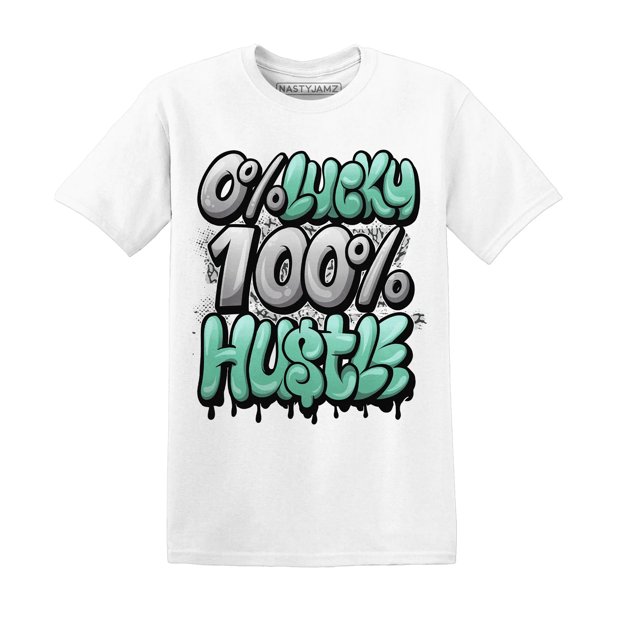 Green-Glow-3s-T-Shirt-Match-Lucky-Hustle