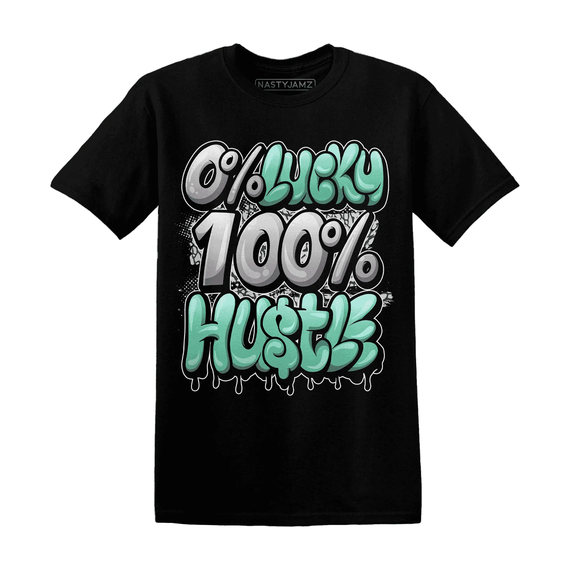 Green-Glow-3s-T-Shirt-Match-Lucky-Hustle