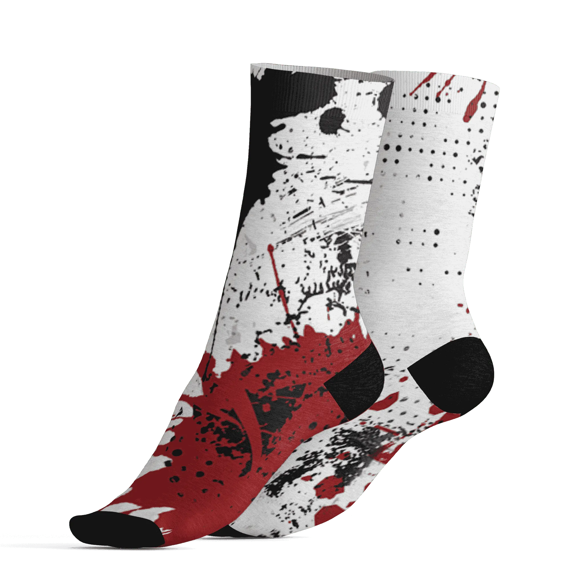 Retro-Red-Taxi-12s-Socks-Match-MO-sneaker-3D