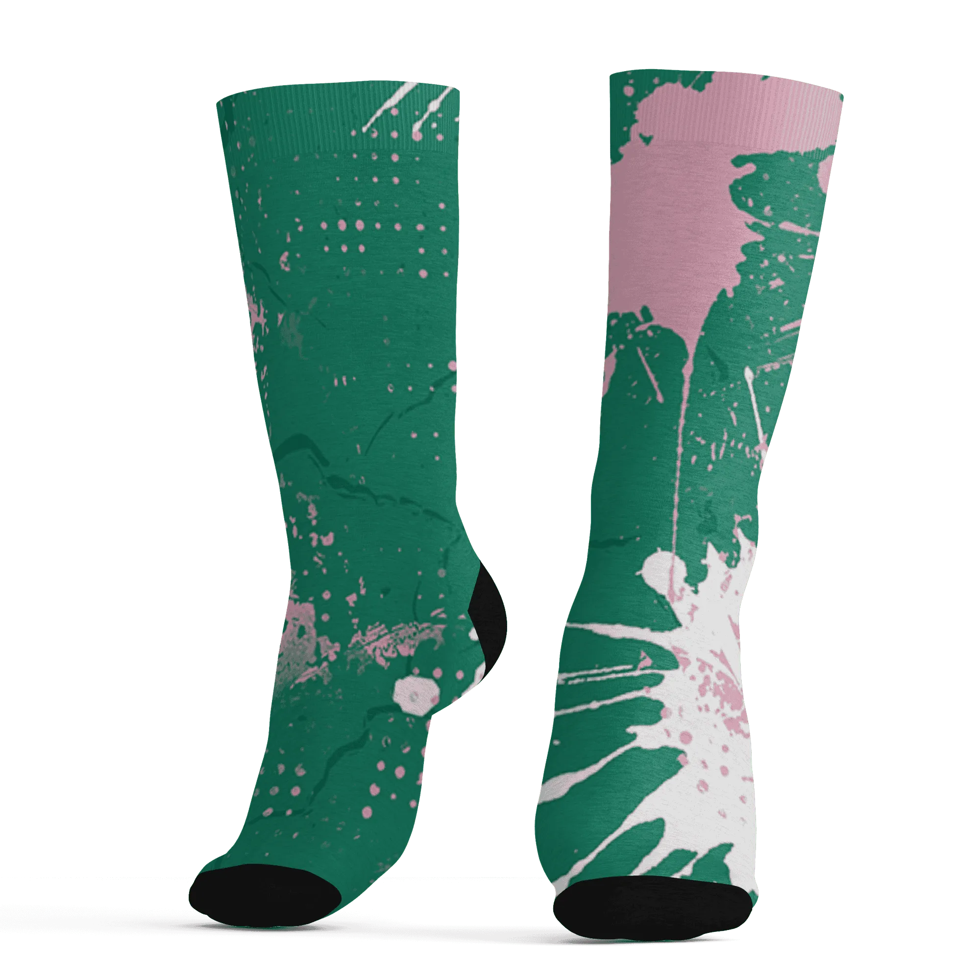 Dunk-Pink-Malachite-Medium-Soft-Low-Sail-Socks-Match-MO-sneaker-3D