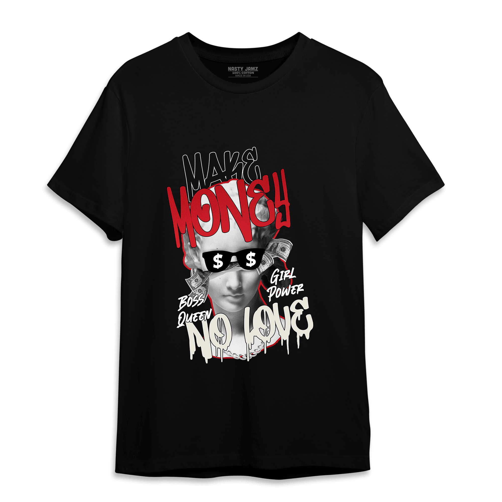 Low OG Trophy Room 1s T Shirt Match Make Money No Love - NastyJamz