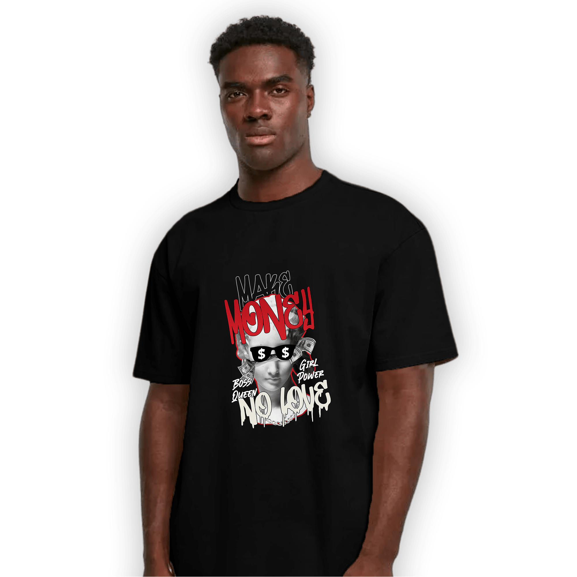 Low OG Trophy Room 1s T Shirt Match Make Money No Love - NastyJamz