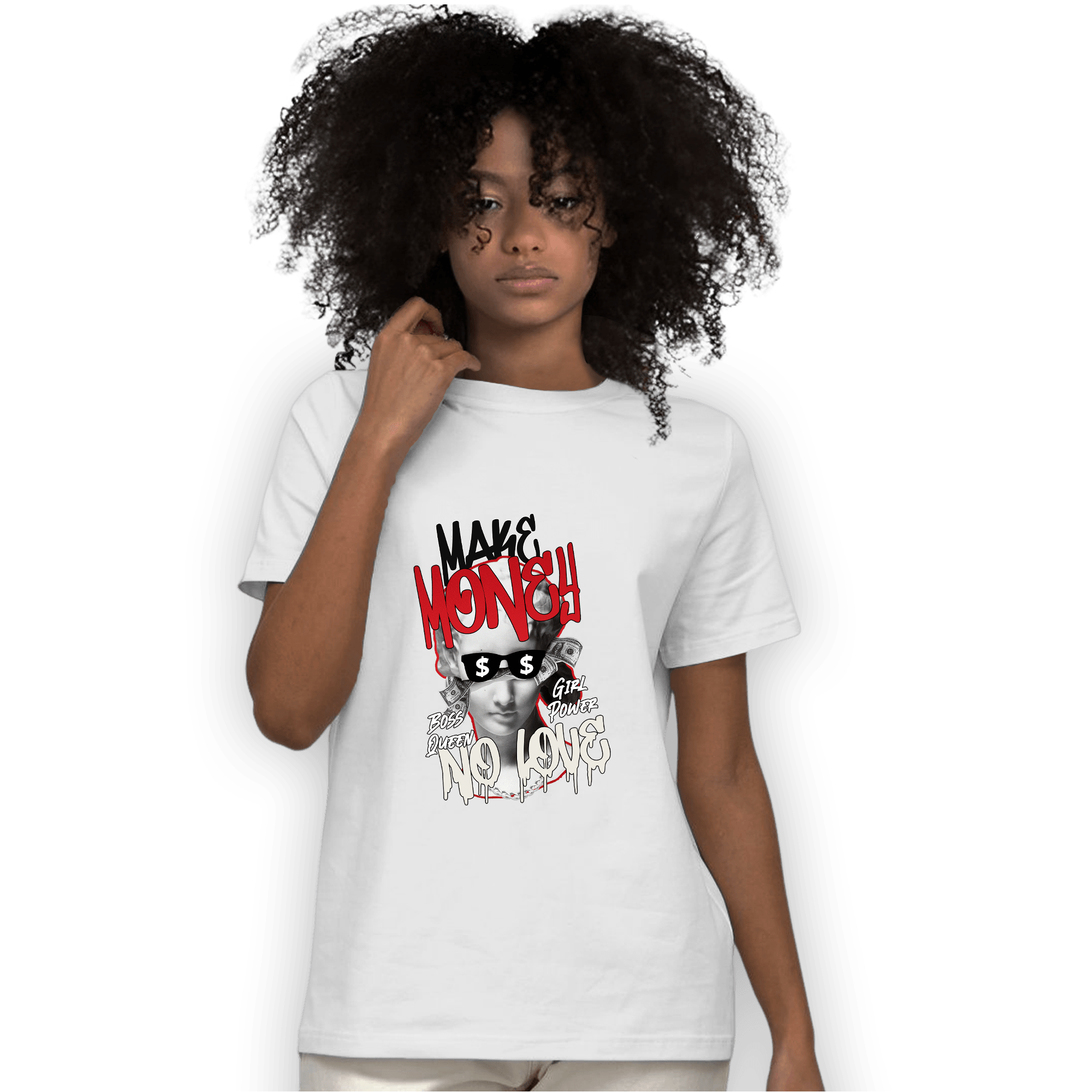 Low OG Trophy Room 1s T Shirt Match Make Money No Love - NastyJamz
