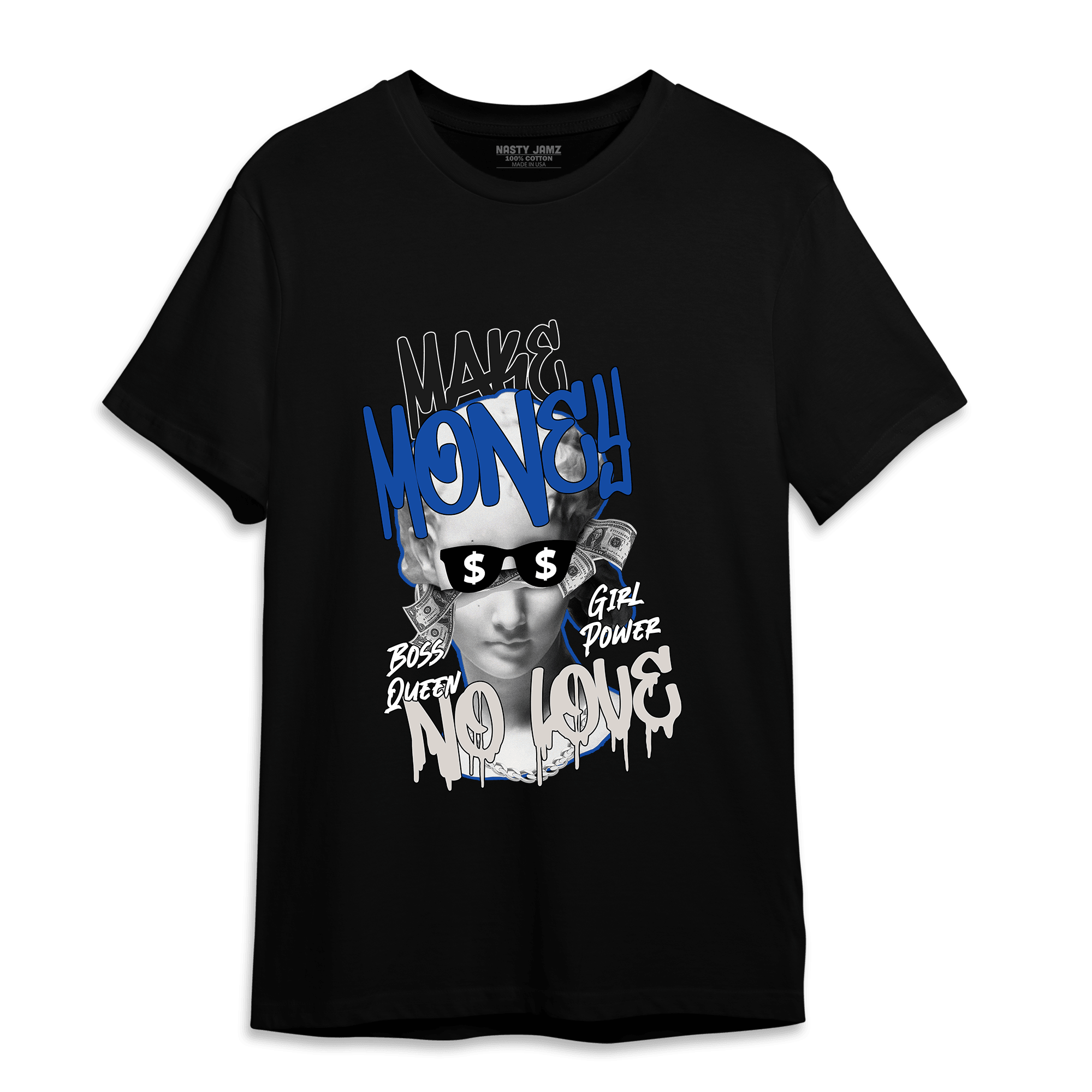 Air Max 1 86 Royal T Shirt Match Make Money No Love - NastyJamz