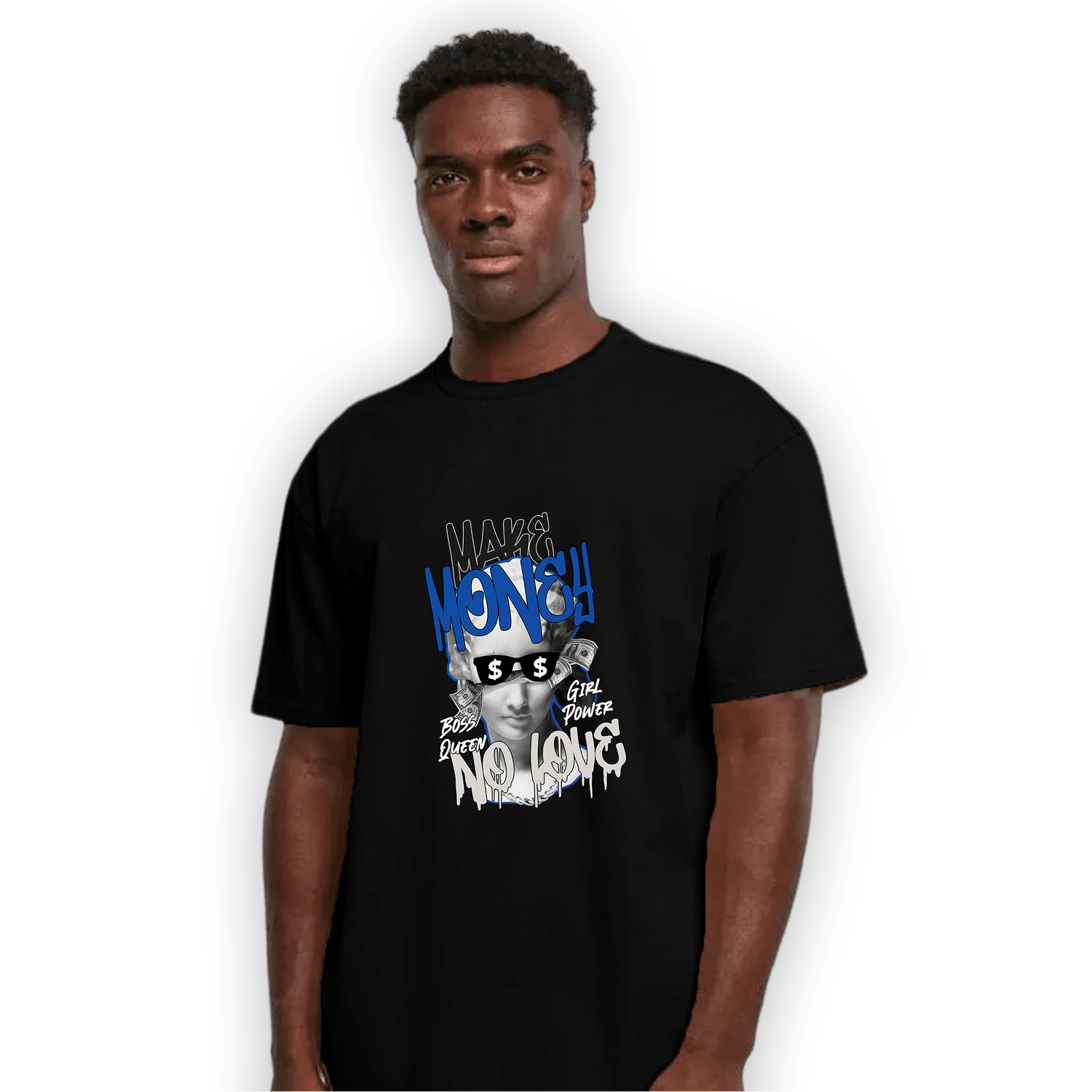 Air Max 1 86 Royal T Shirt Match Make Money No Love - NastyJamz