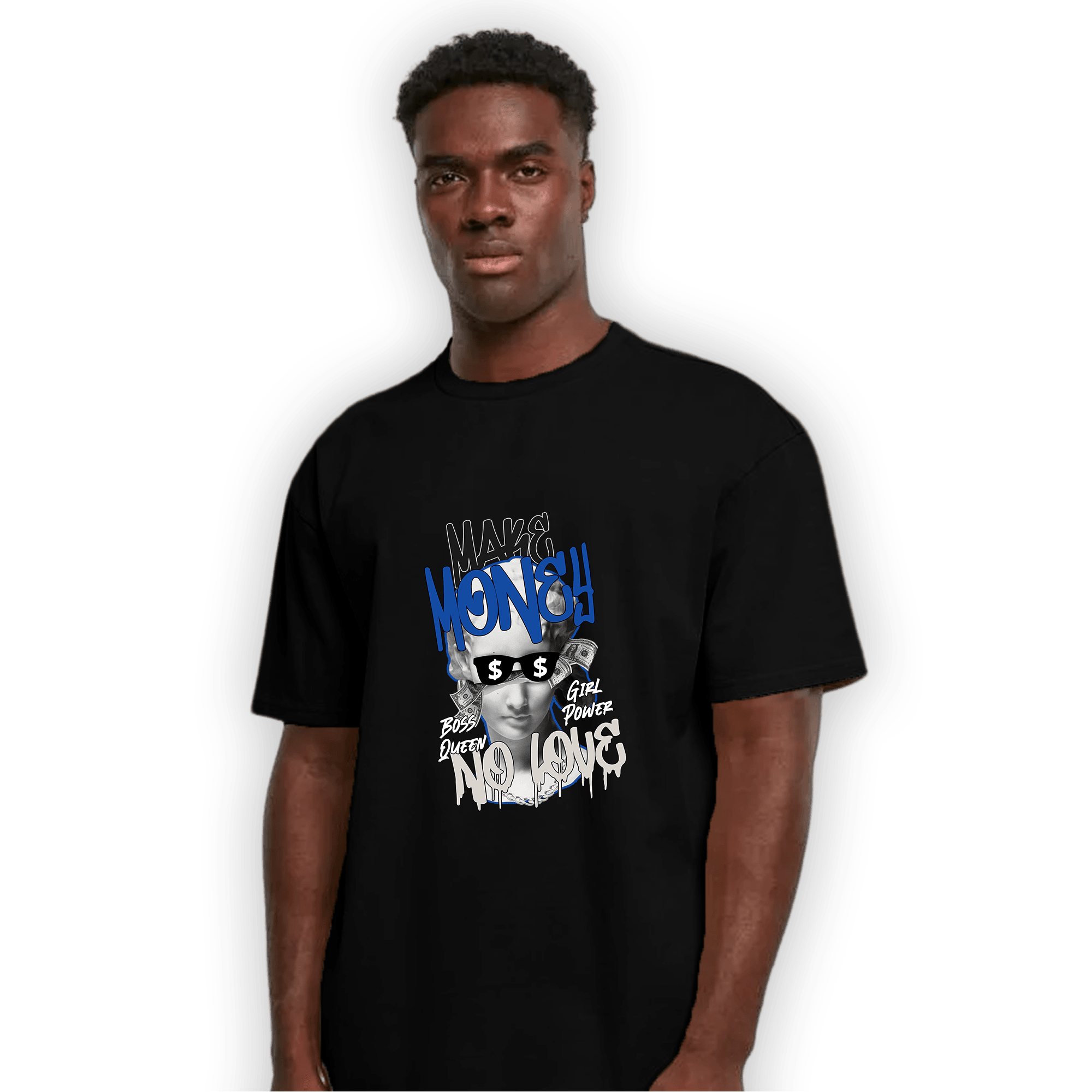 Air Max 1 86 Royal T Shirt Match Make Money No Love - NastyJamz