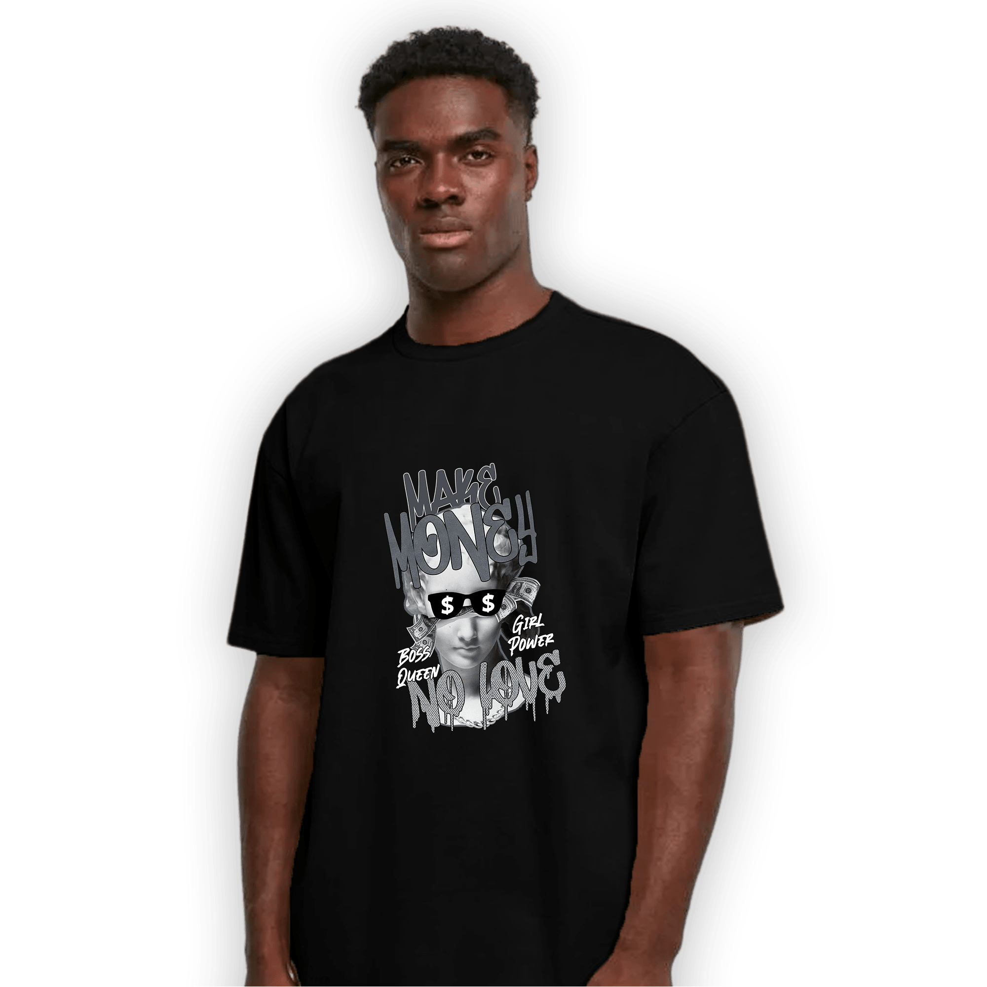 Air Max 90 Iron Grey T Shirt Match Make Money No Love - NastyJamz