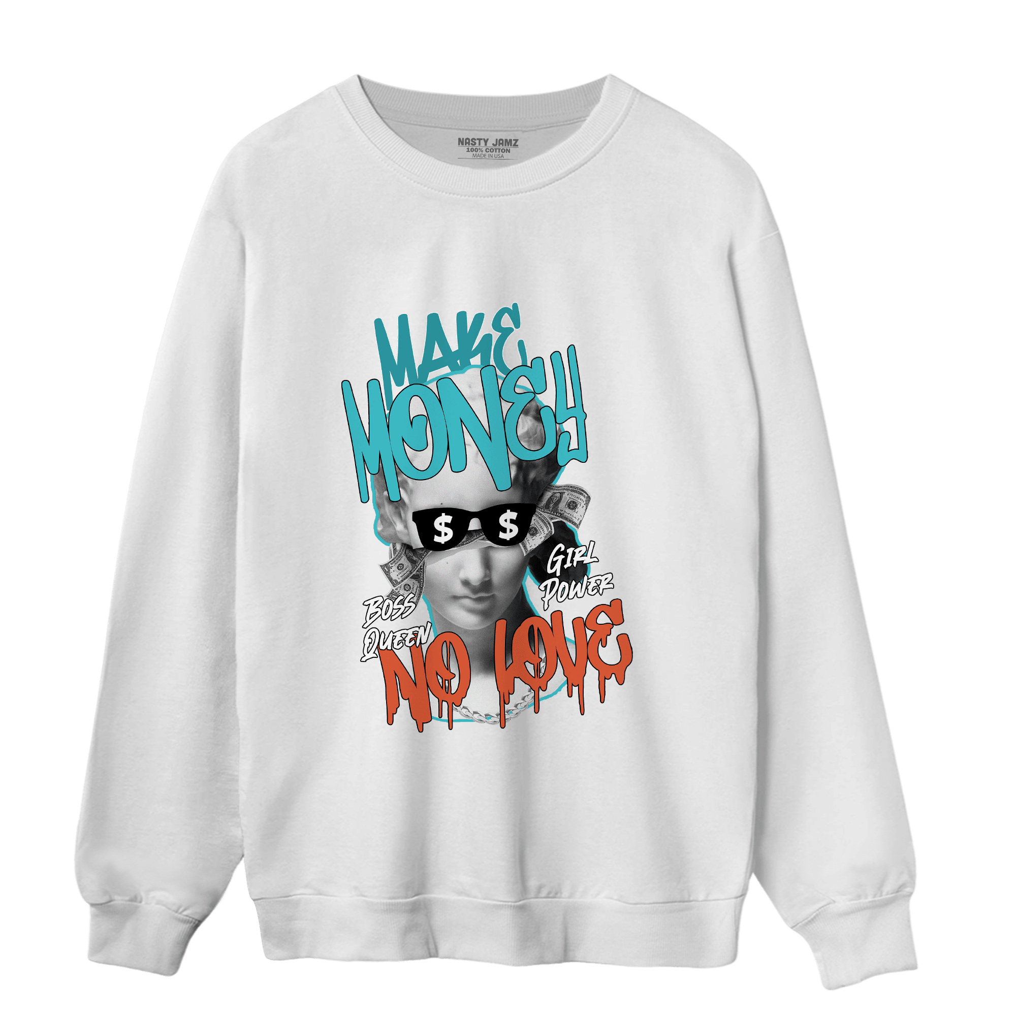 Dunk Low Dolphins Sweatshirt Match Make Money No Love - NastyJamz
