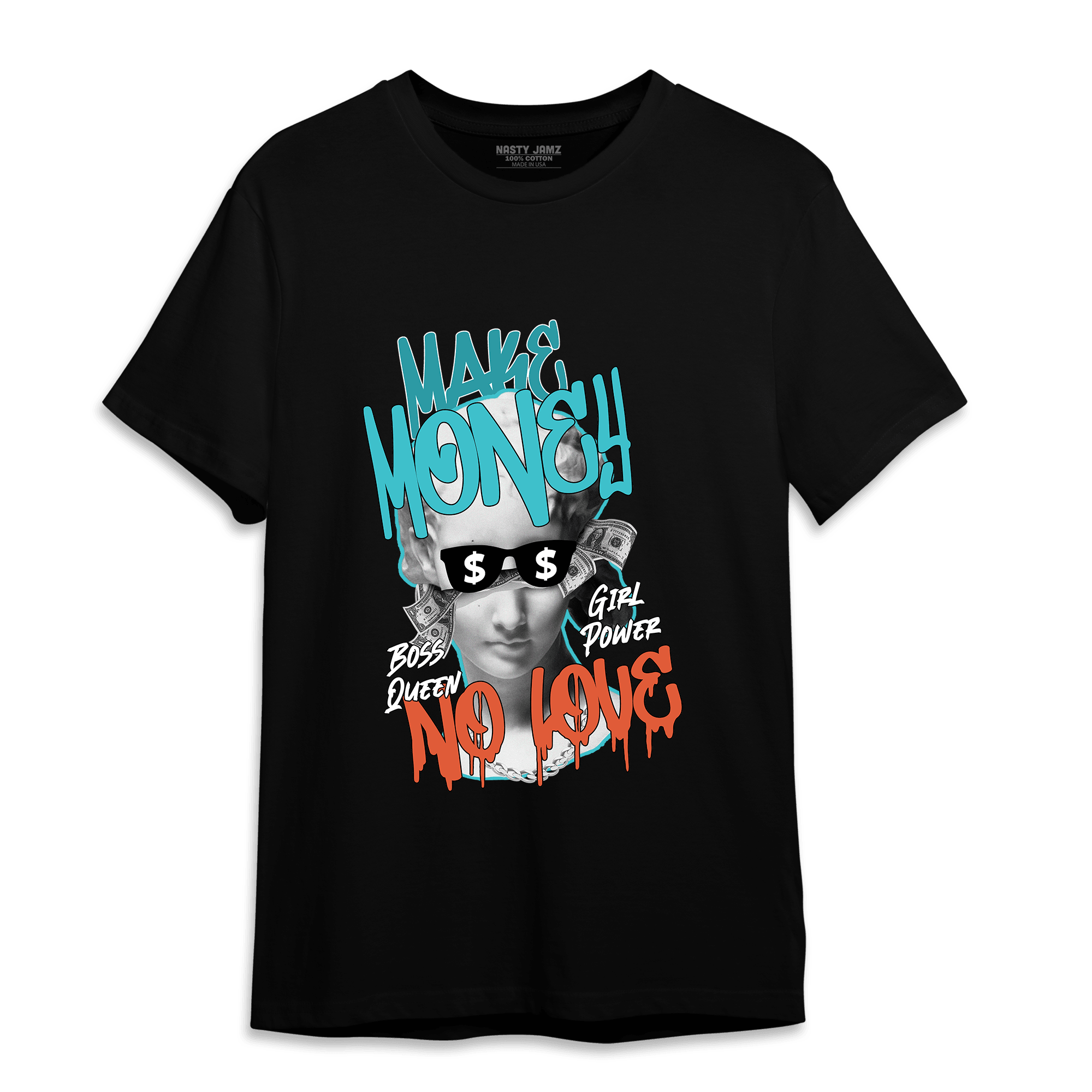 Dunk Low Dolphins T Shirt Match Make Money No Love - NastyJamz