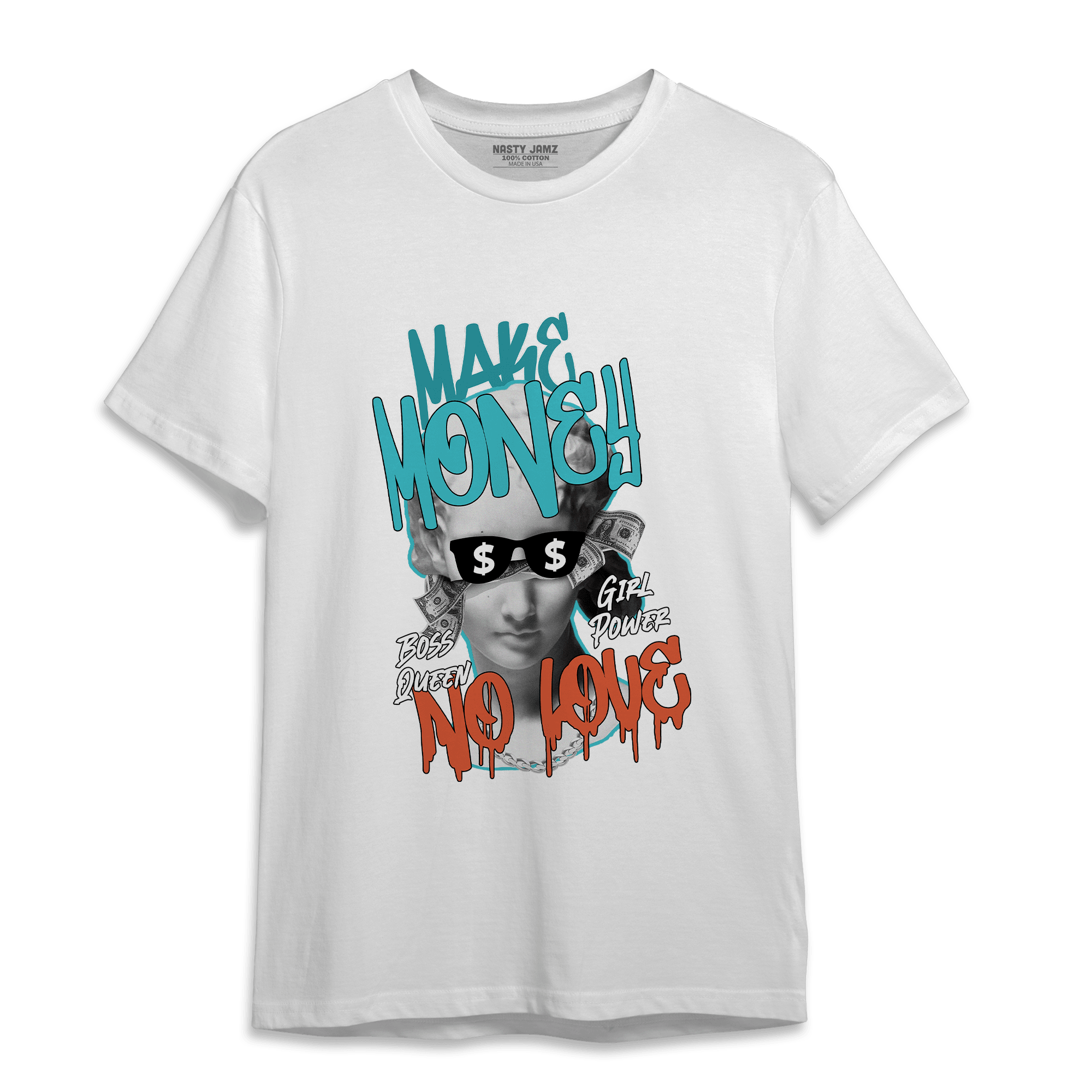 Dunk Low Dolphins T Shirt Match Make Money No Love - NastyJamz