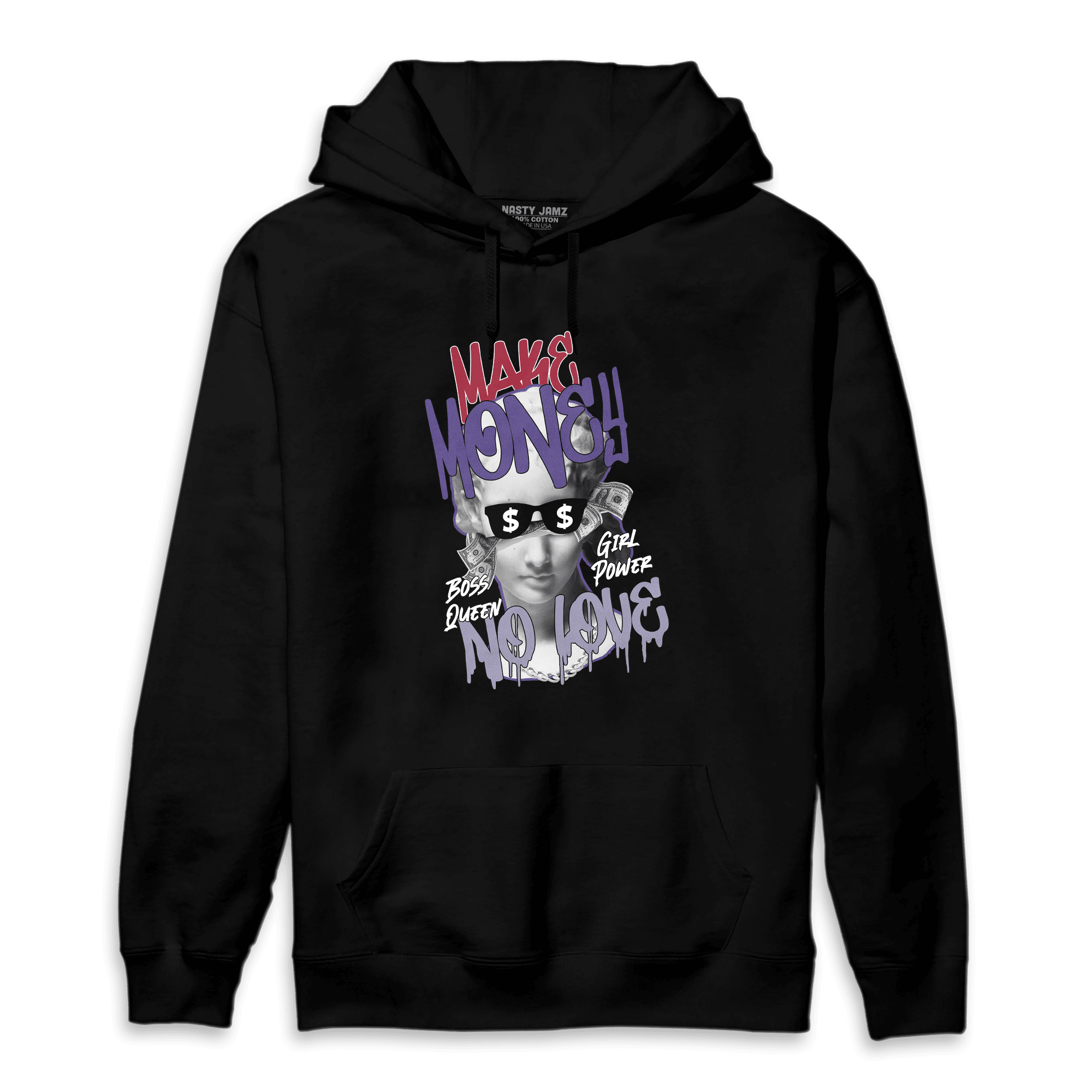 Dunk Low Plum Hoodie Match Make Money No Love - NastyJamz