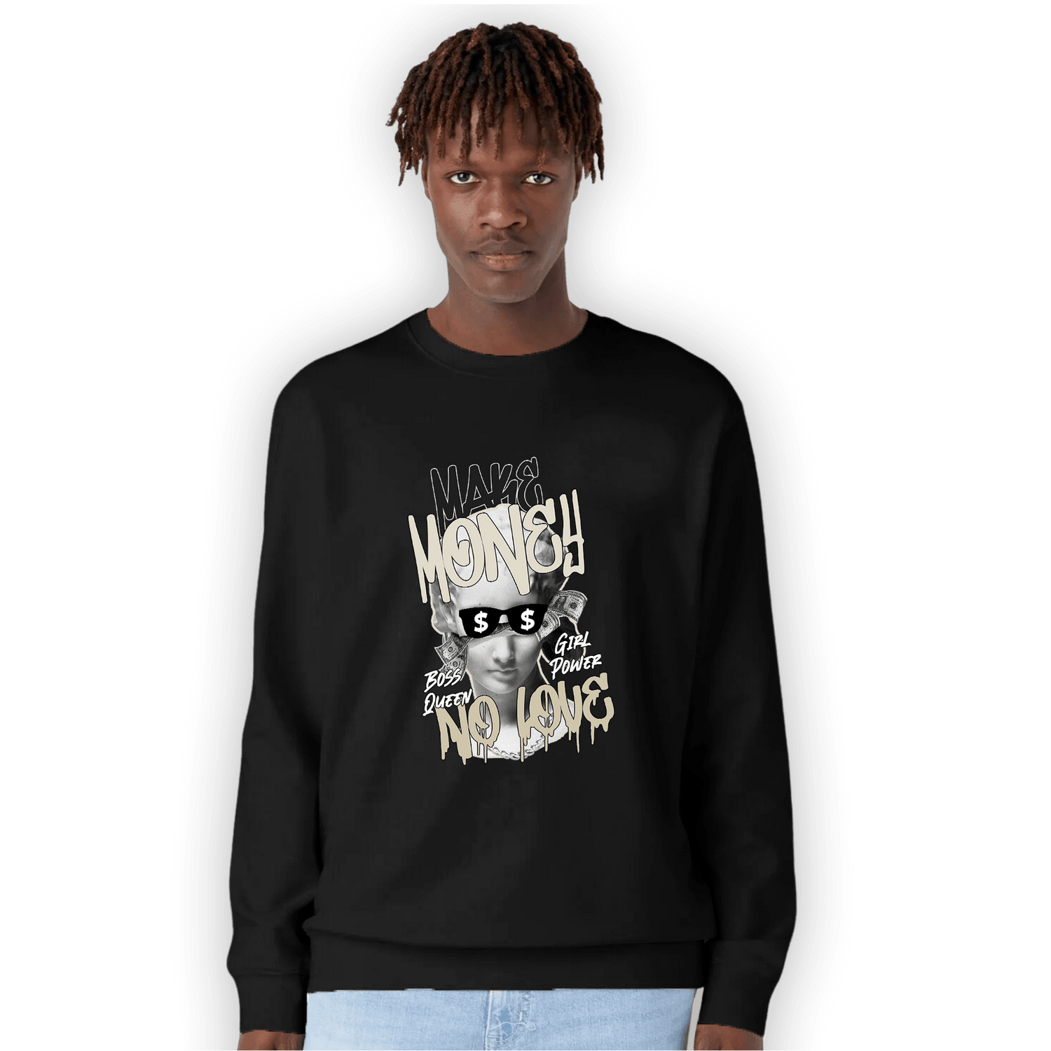 Gratitude 11s Sweatshirt Match Make Money No Love - NastyJamz