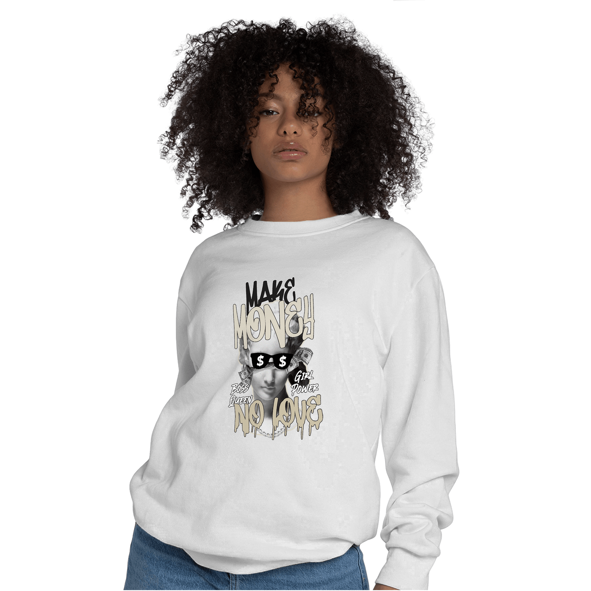 Gratitude 11s Sweatshirt Match Make Money No Love - NastyJamz