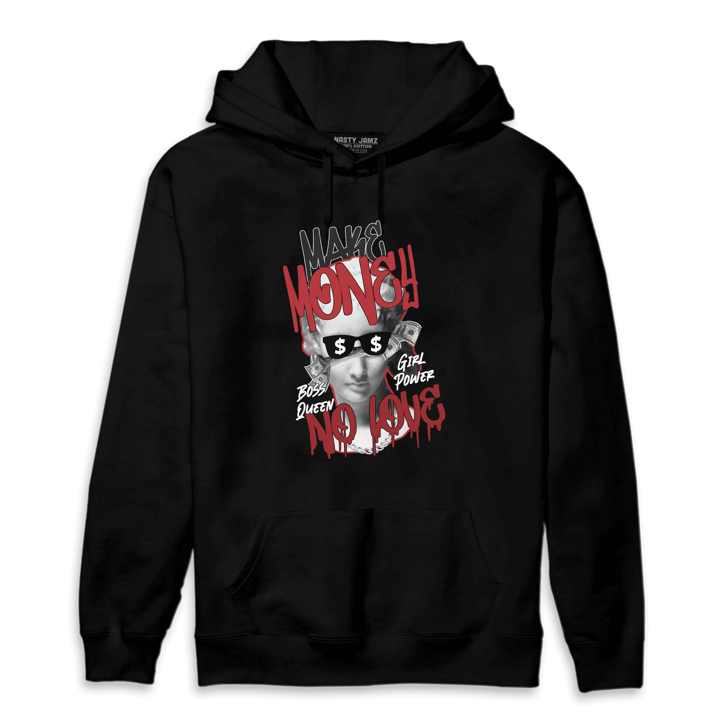 Cherry 12s Hoodie Match Make Money No Love - NastyJamz