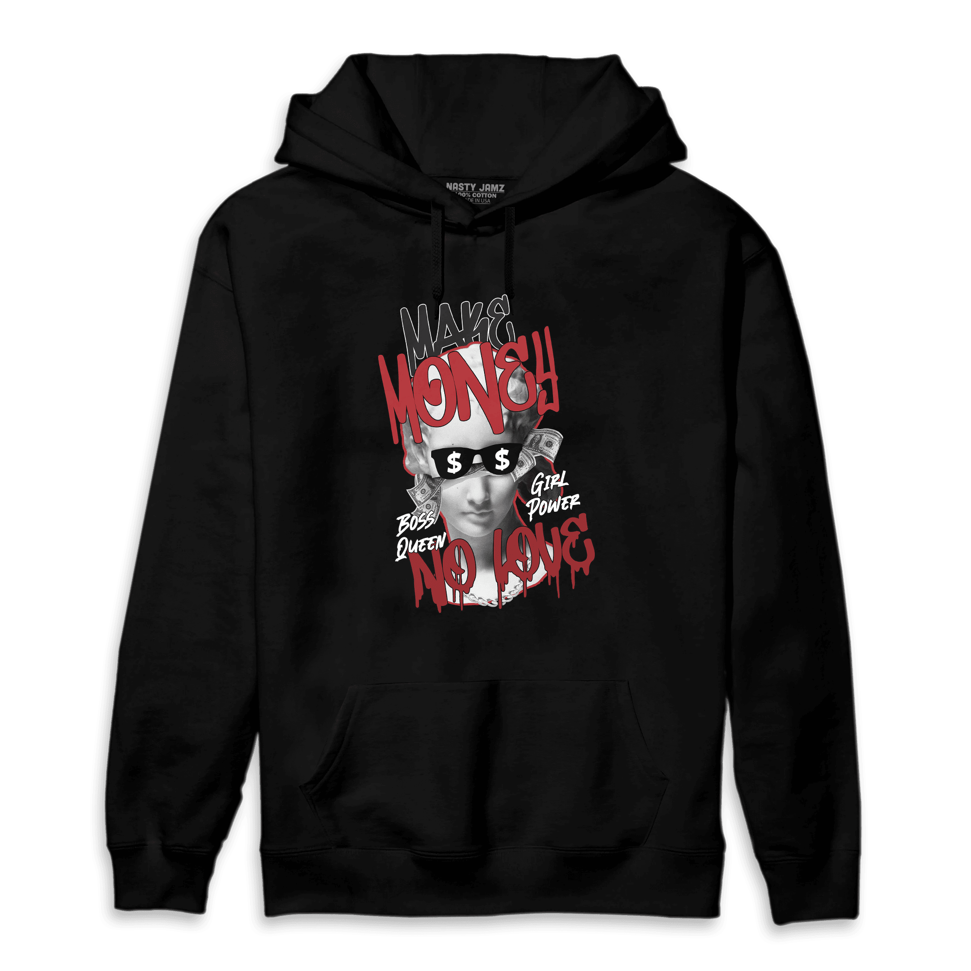 Cherry 12s Hoodie Match Make Money No Love - NastyJamz