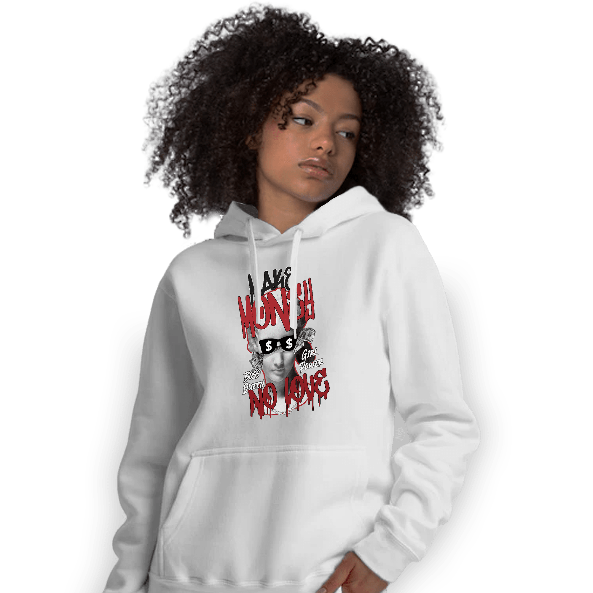Cherry 12s Hoodie Match Make Money No Love - NastyJamz