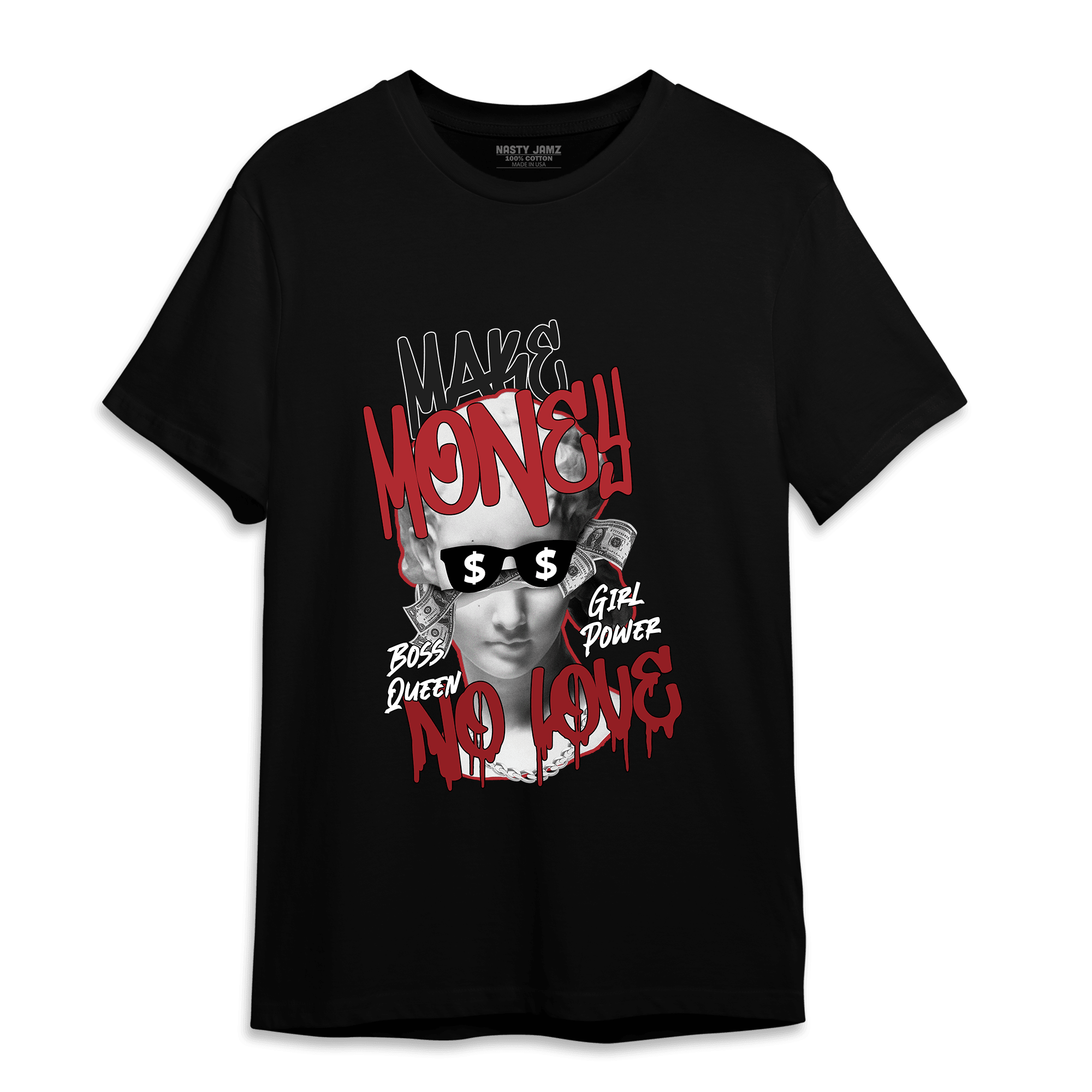 Cherry 12s T Shirt Match Make Money No Love - NastyJamz
