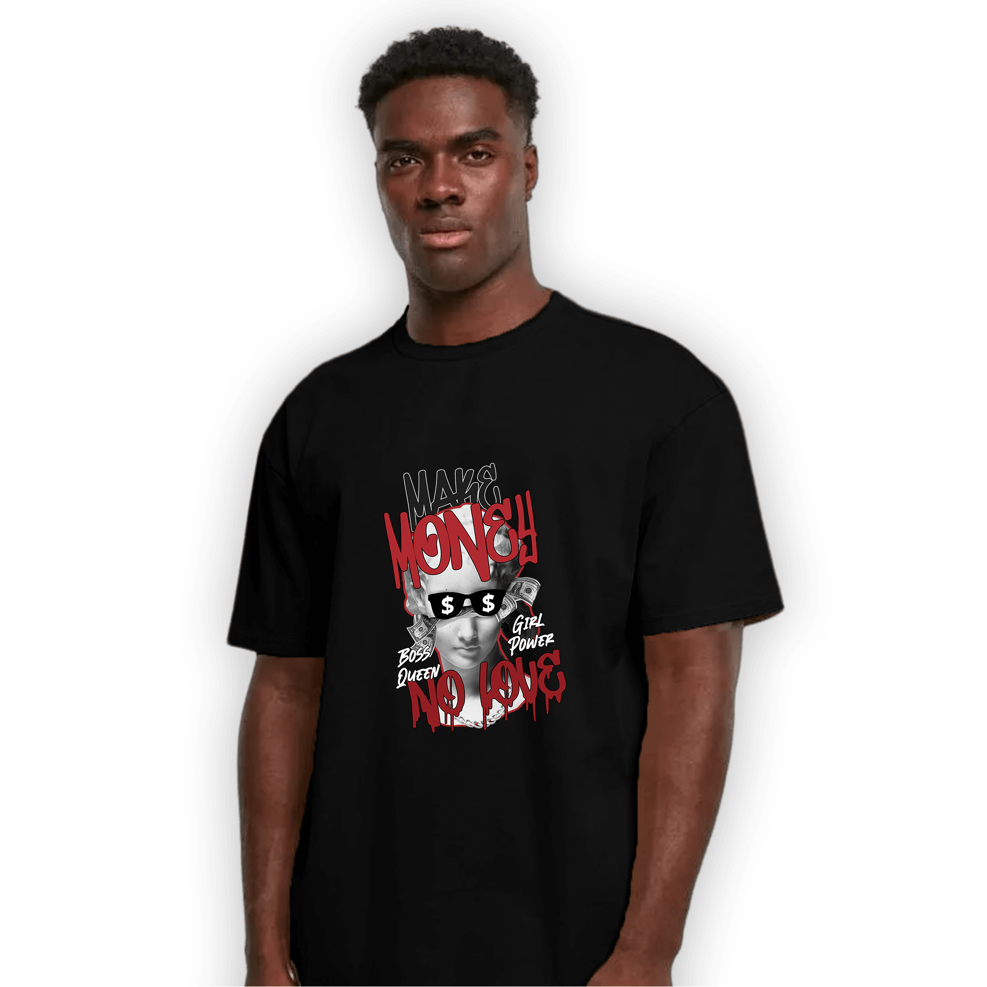 Cherry 12s T Shirt Match Make Money No Love - NastyJamz