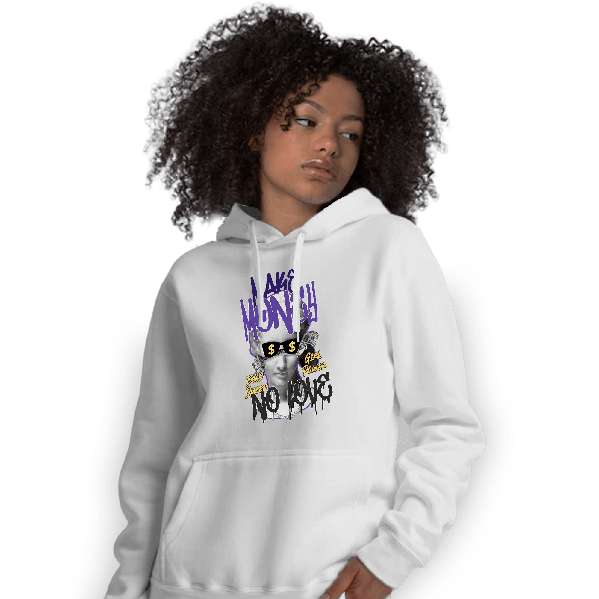 Field Purple 12s Hoodie Match Make Money No Love - NastyJamz