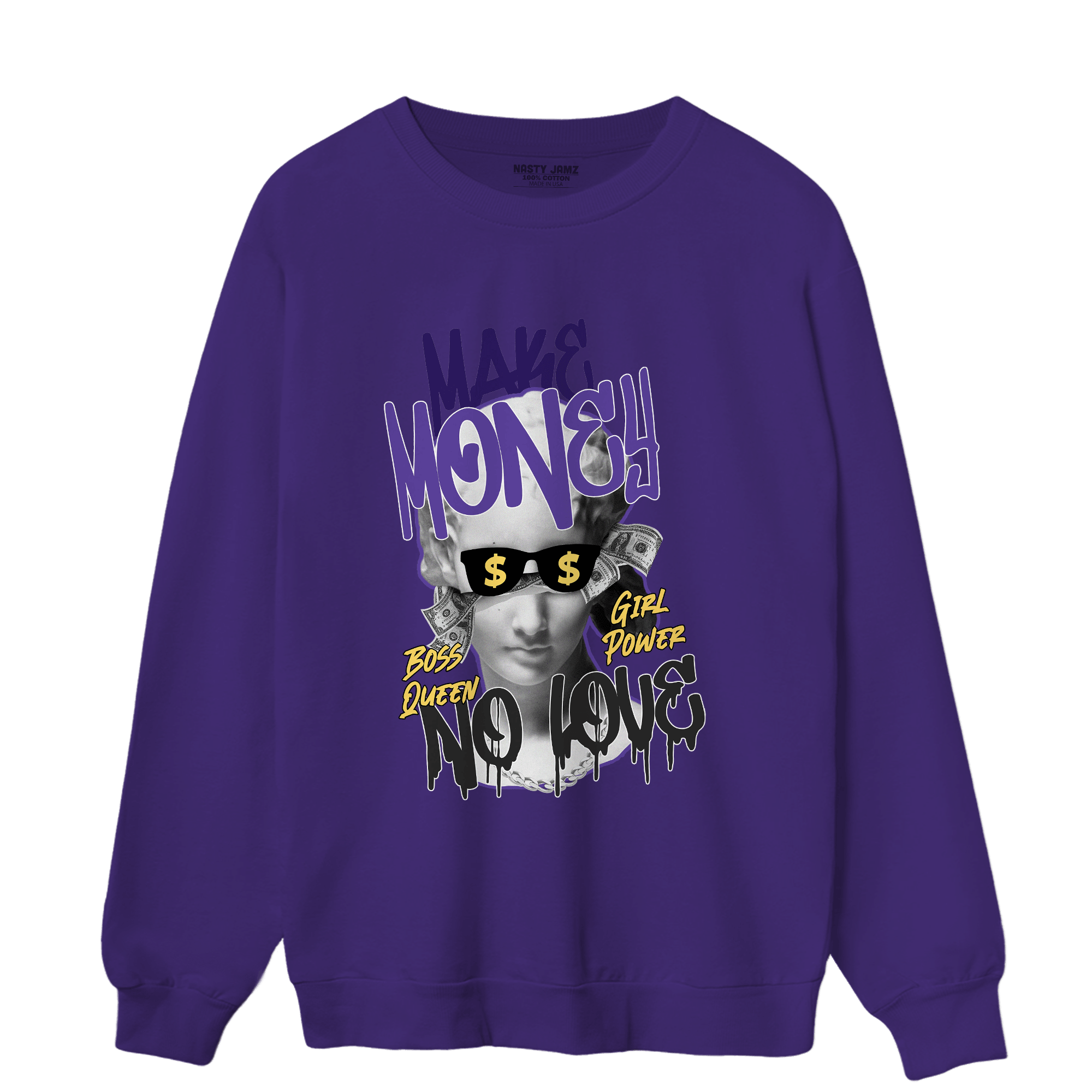 Field Purple 12s Sweatshirt Match Make Money No Love - NastyJamz