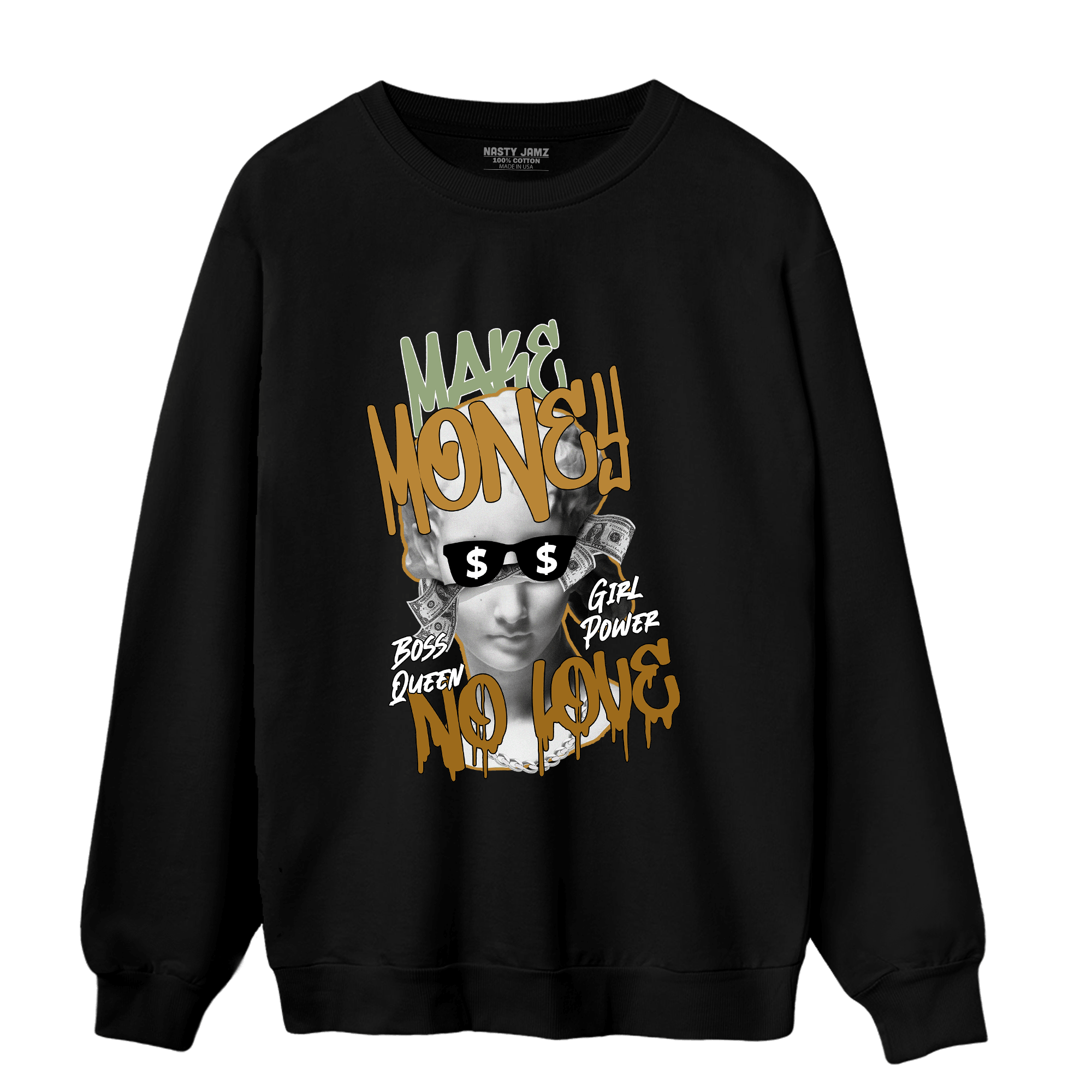 Wheat 13s Sweatshirt Match Make Money No Love - NastyJamz