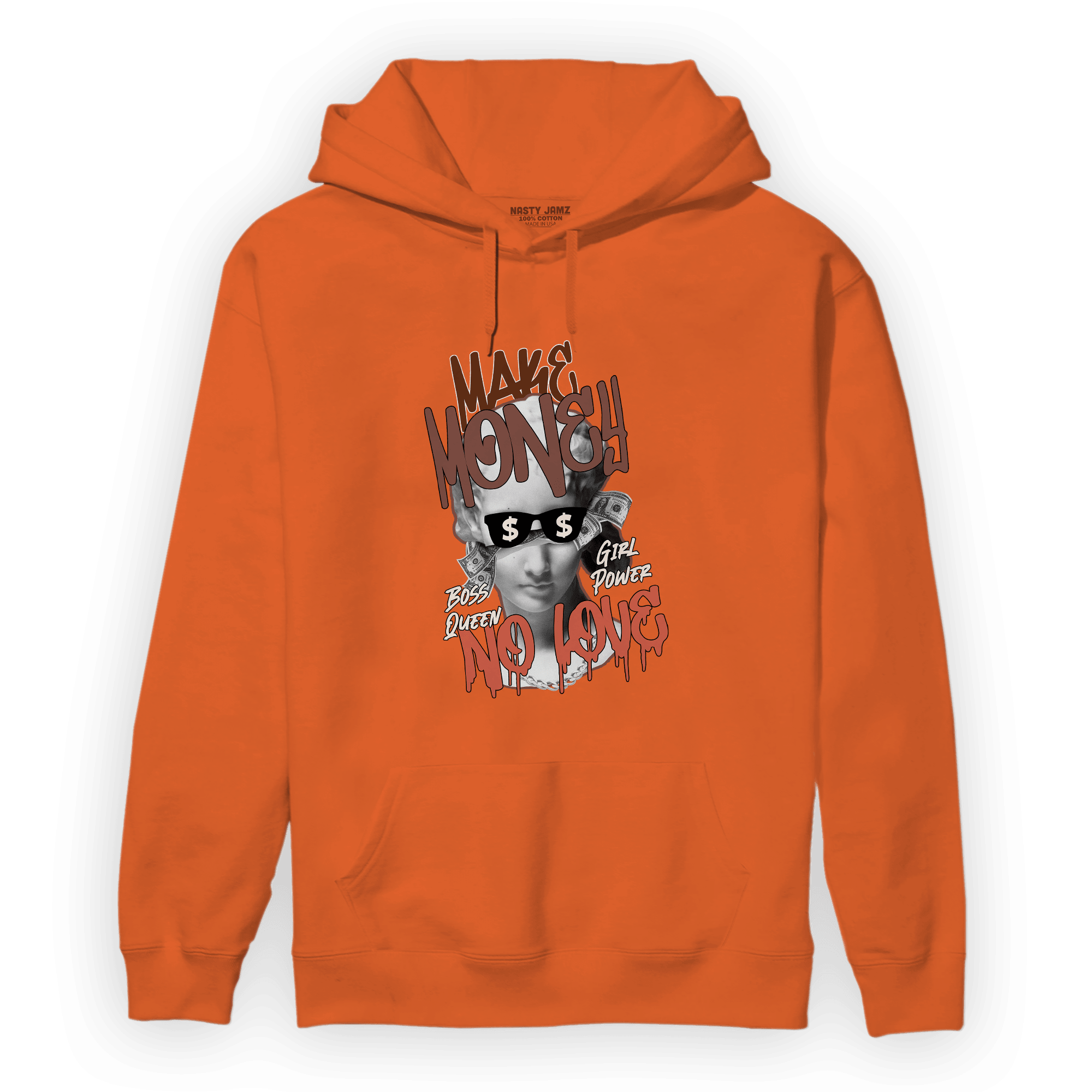 High OG Dusted Clay 1s Hoodie Match Make Money No Love - NastyJamz