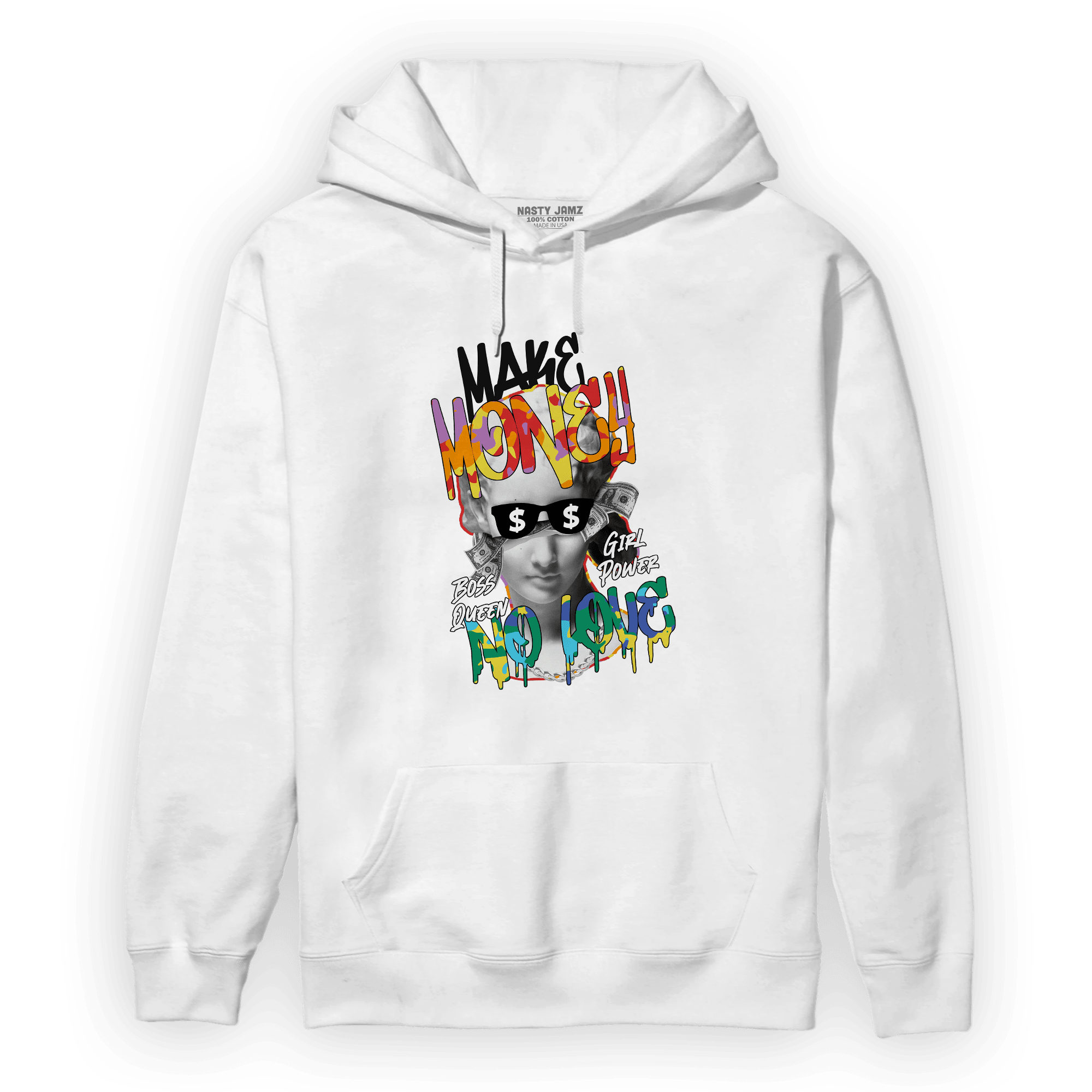 Mid GS Six Championships 1s Hoodie Match Make Money No Love - NastyJamz