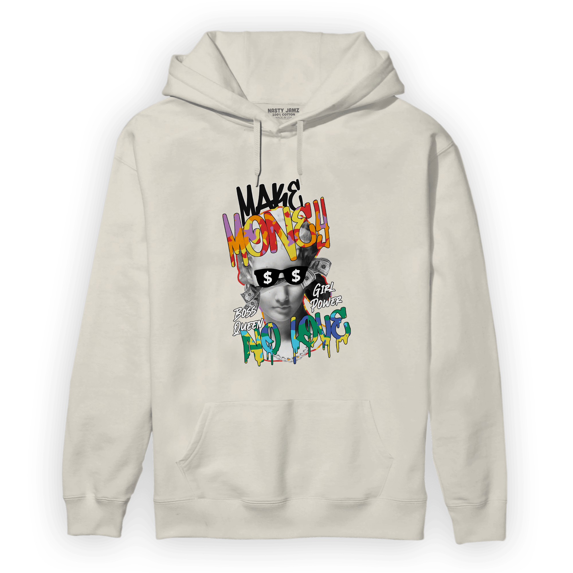 Mid GS Six Championships 1s Hoodie Match Make Money No Love - NastyJamz