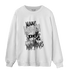 Retro High OG Black White 1s Sweatshirt Match Make Money No Love - NastyJamz