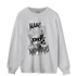 Retro High OG Black White 1s Sweatshirt Match Make Money No Love - NastyJamz