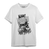 Retro High OG Black White 1s T Shirt Match Make Money No Love - NastyJamz