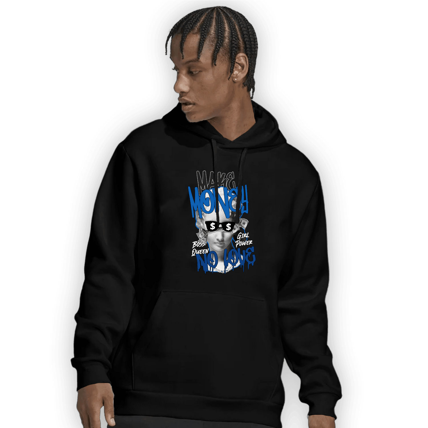 Royal Reimagined 1s Hoodie Match Make Money No Love - NastyJamz
