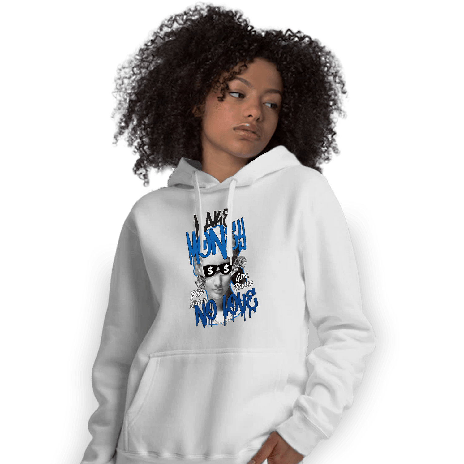 Royal Reimagined 1s Hoodie Match Make Money No Love - NastyJamz