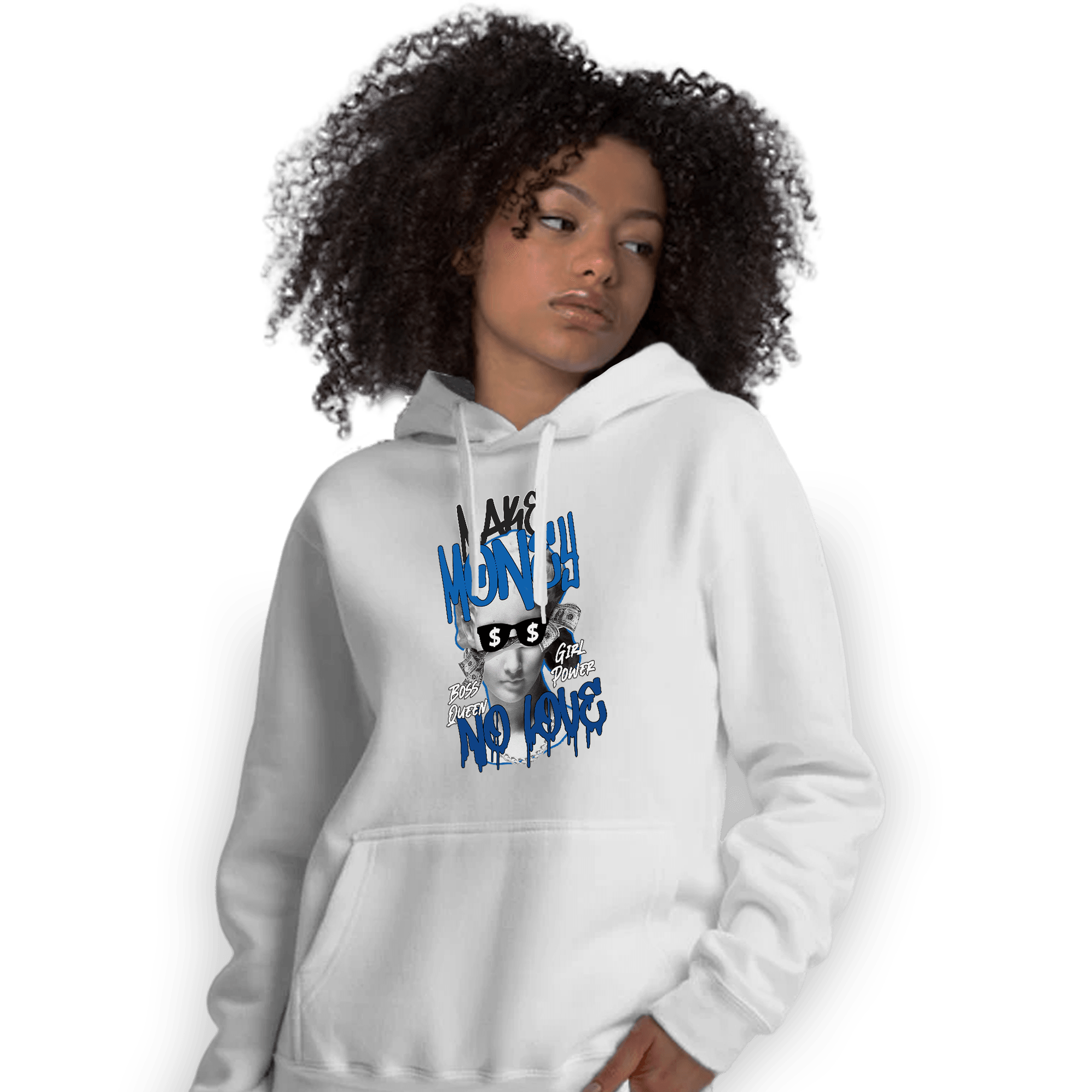 Royal Reimagined 1s Hoodie Match Make Money No Love - NastyJamz