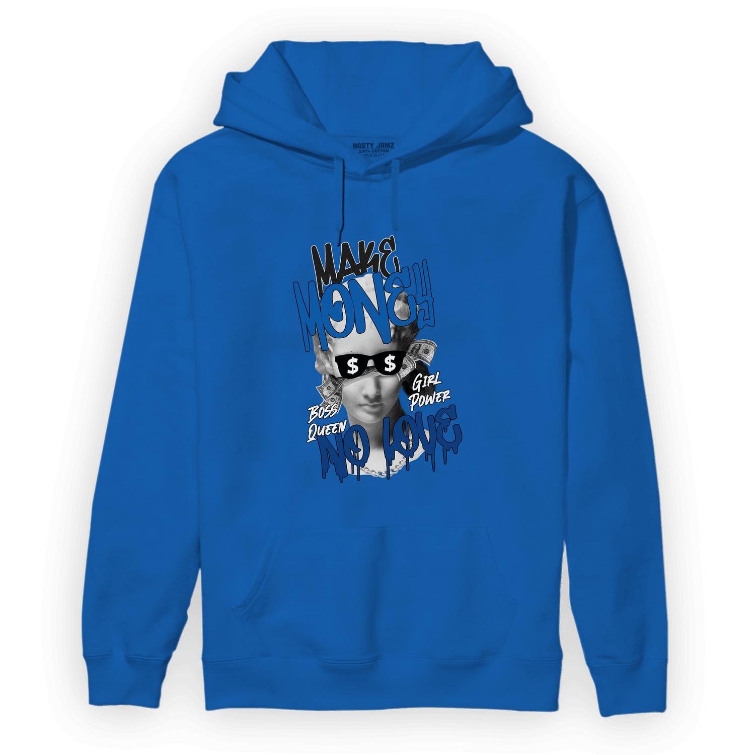 Royal Reimagined 1s Hoodie Match Make Money No Love - NastyJamz