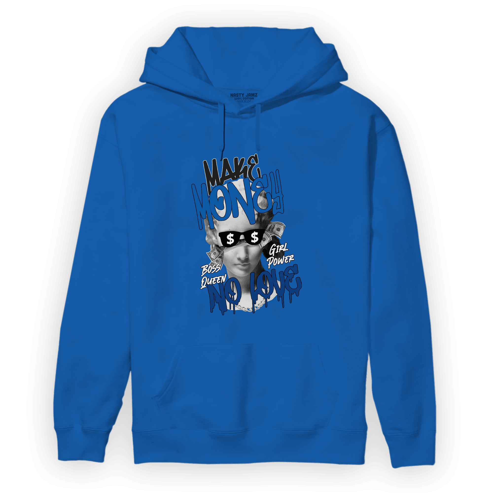 Royal Reimagined 1s Hoodie Match Make Money No Love - NastyJamz