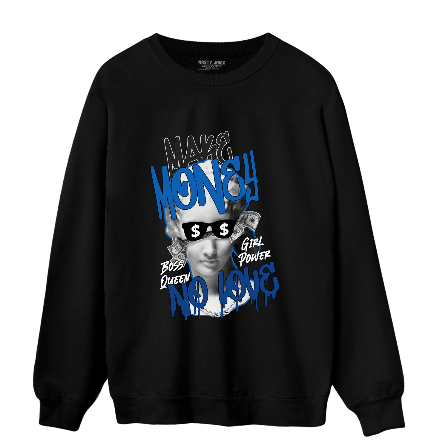 Royal Reimagined 1s Sweatshirt Match Make Money No Love - NastyJamz