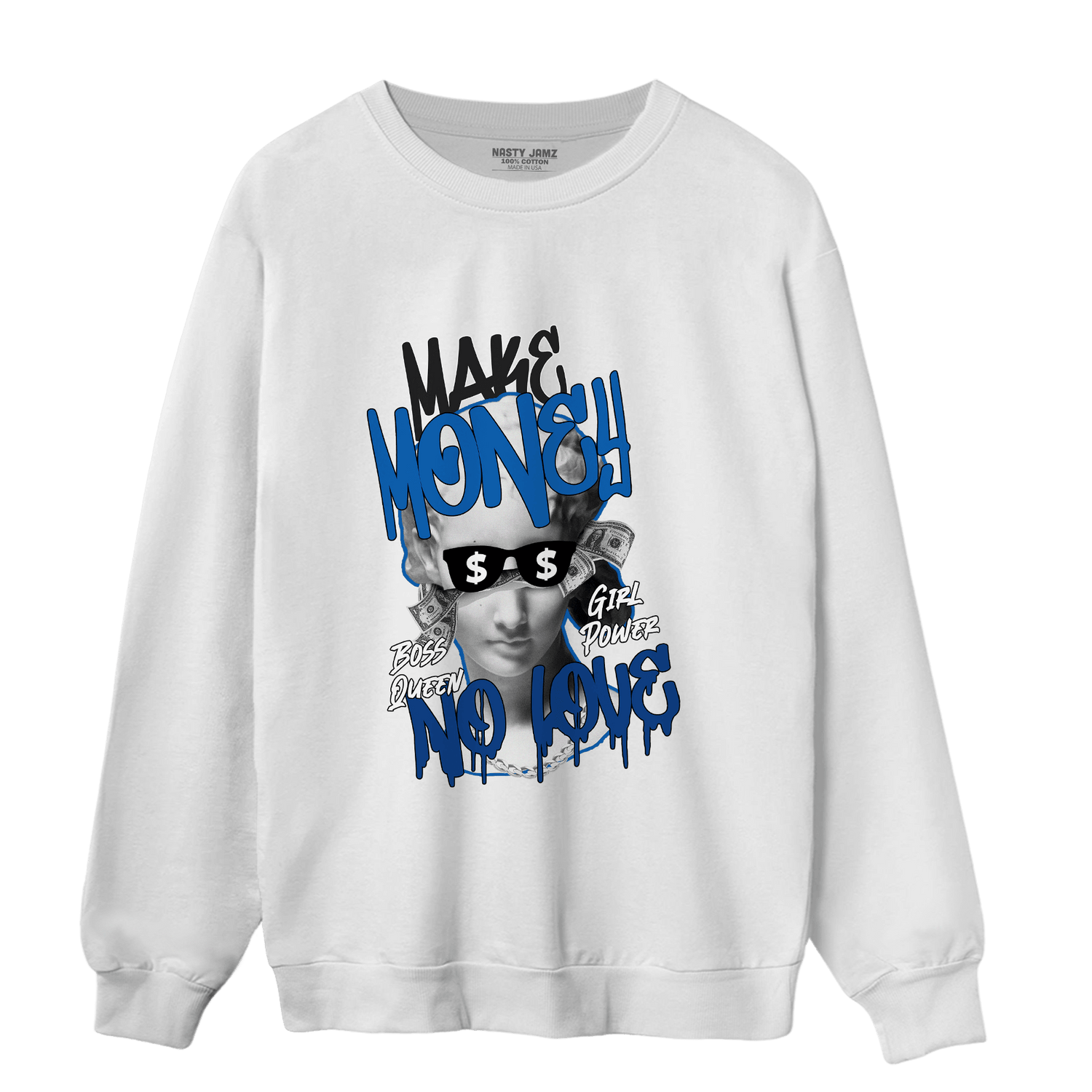 Royal Reimagined 1s Sweatshirt Match Make Money No Love - NastyJamz
