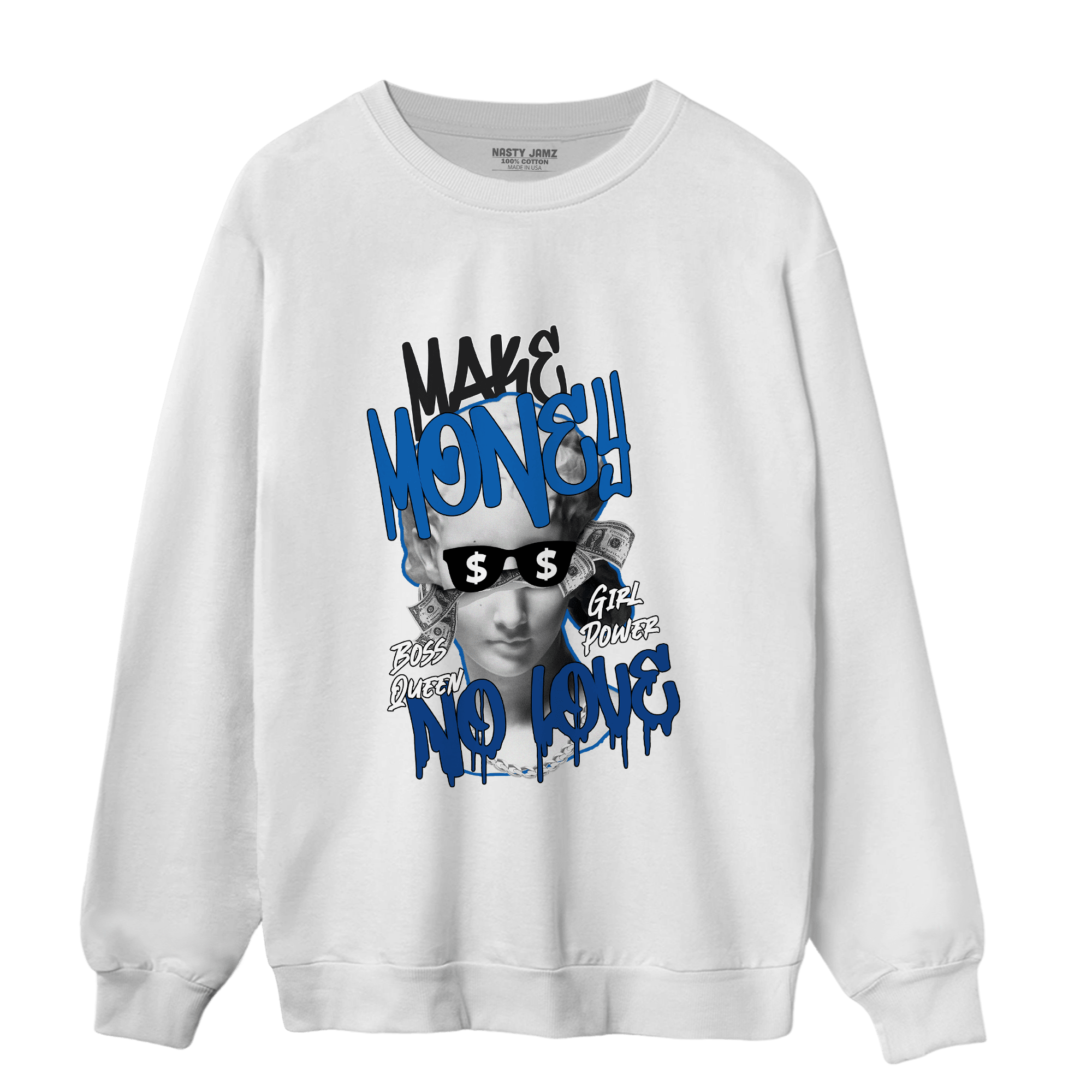 Royal Reimagined 1s Sweatshirt Match Make Money No Love - NastyJamz