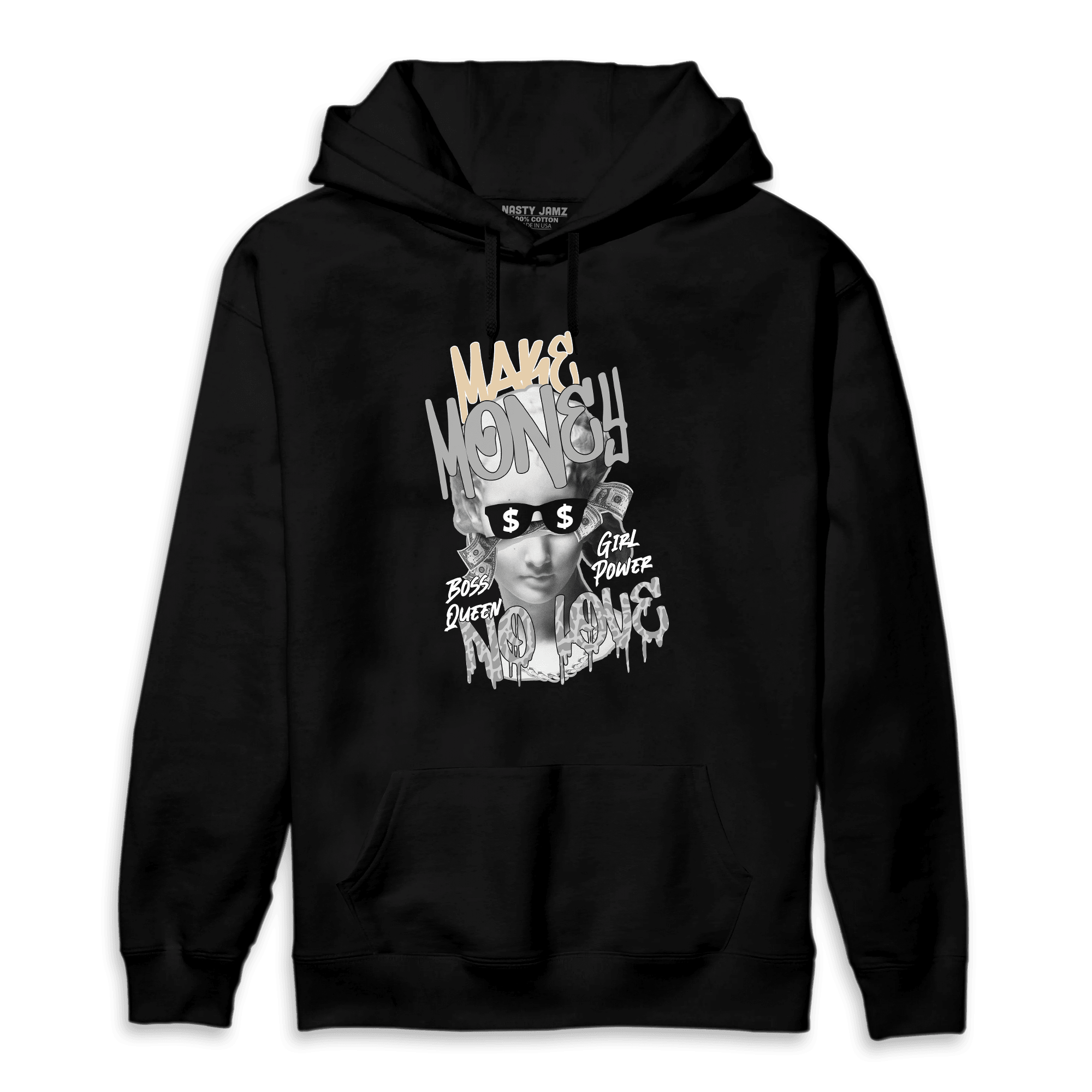 Craft Ivory 3s Hoodie Match Make Money No Love - NastyJamz