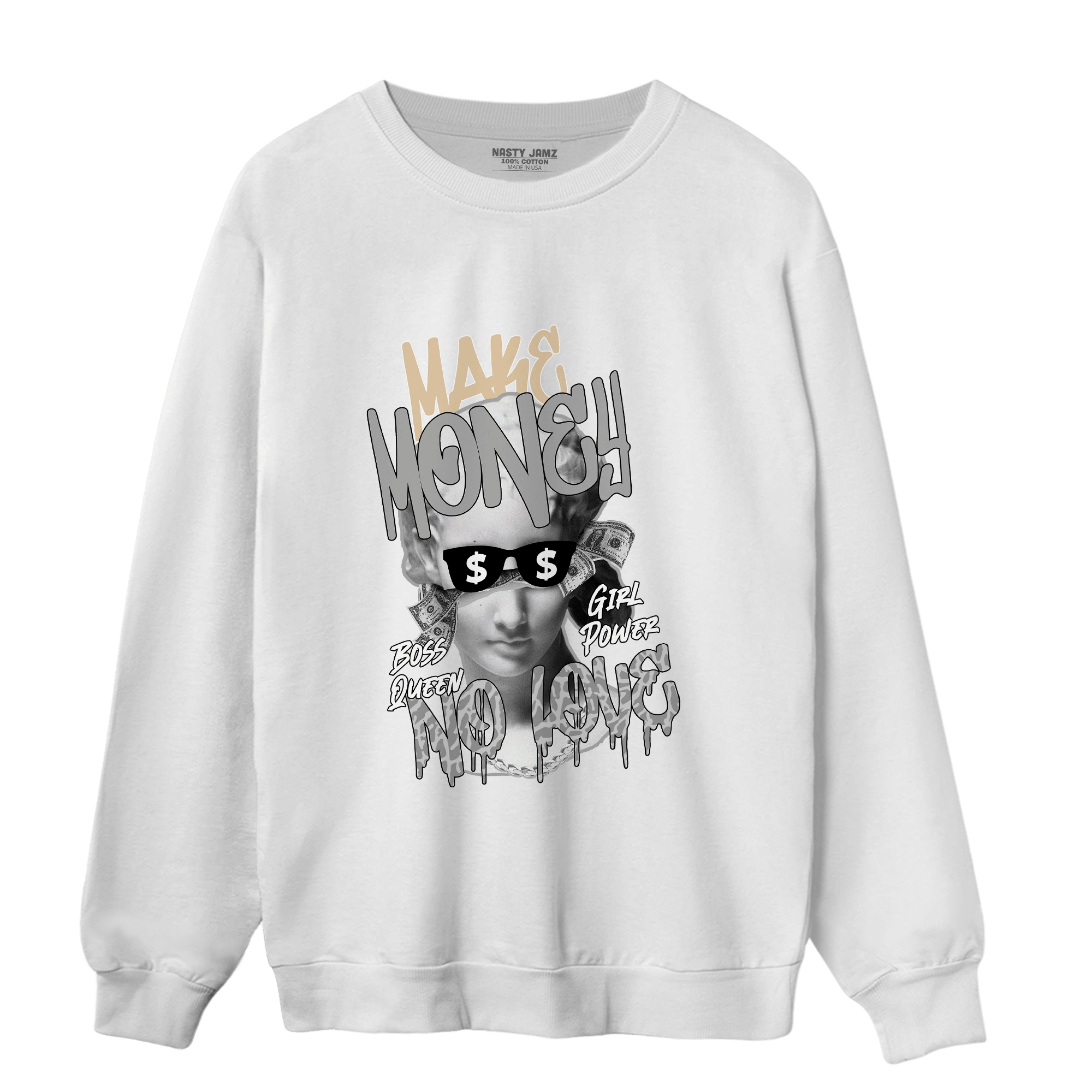 Craft Ivory 3s Sweatshirt Match Make Money No Love - NastyJamz