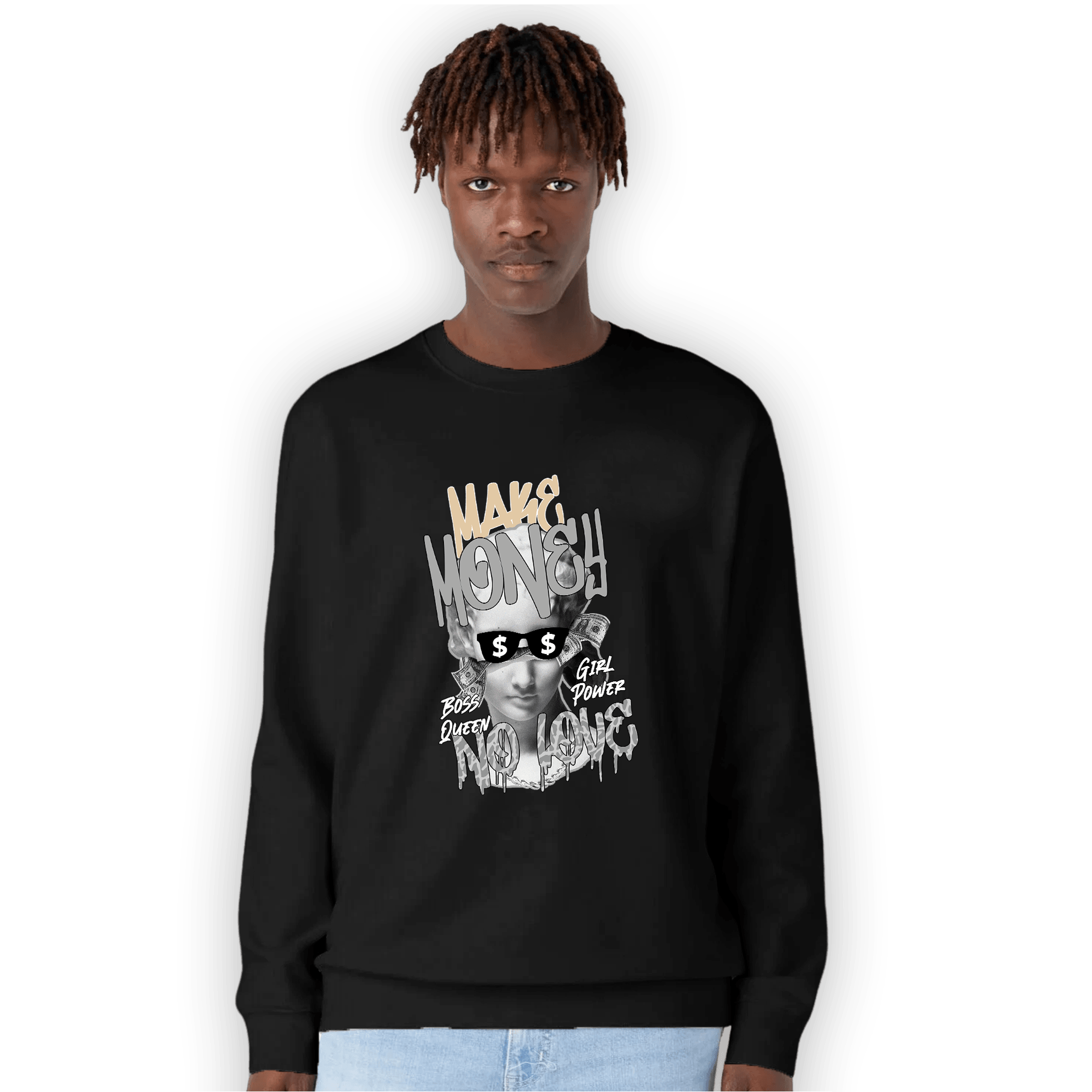 Craft Ivory 3s Sweatshirt Match Make Money No Love - NastyJamz