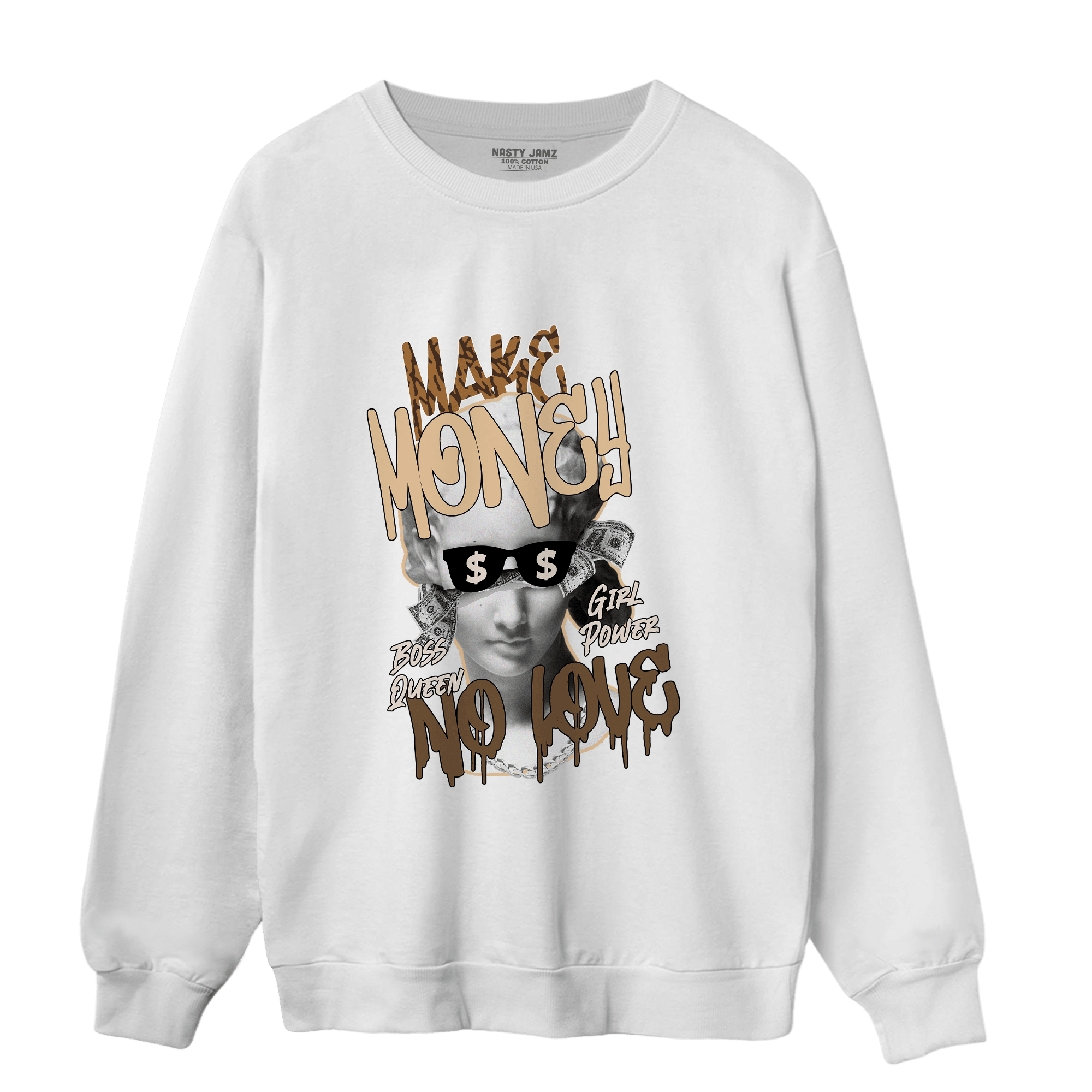 Palomino 3s Sweatshirt Match Make Money No Love - NastyJamz